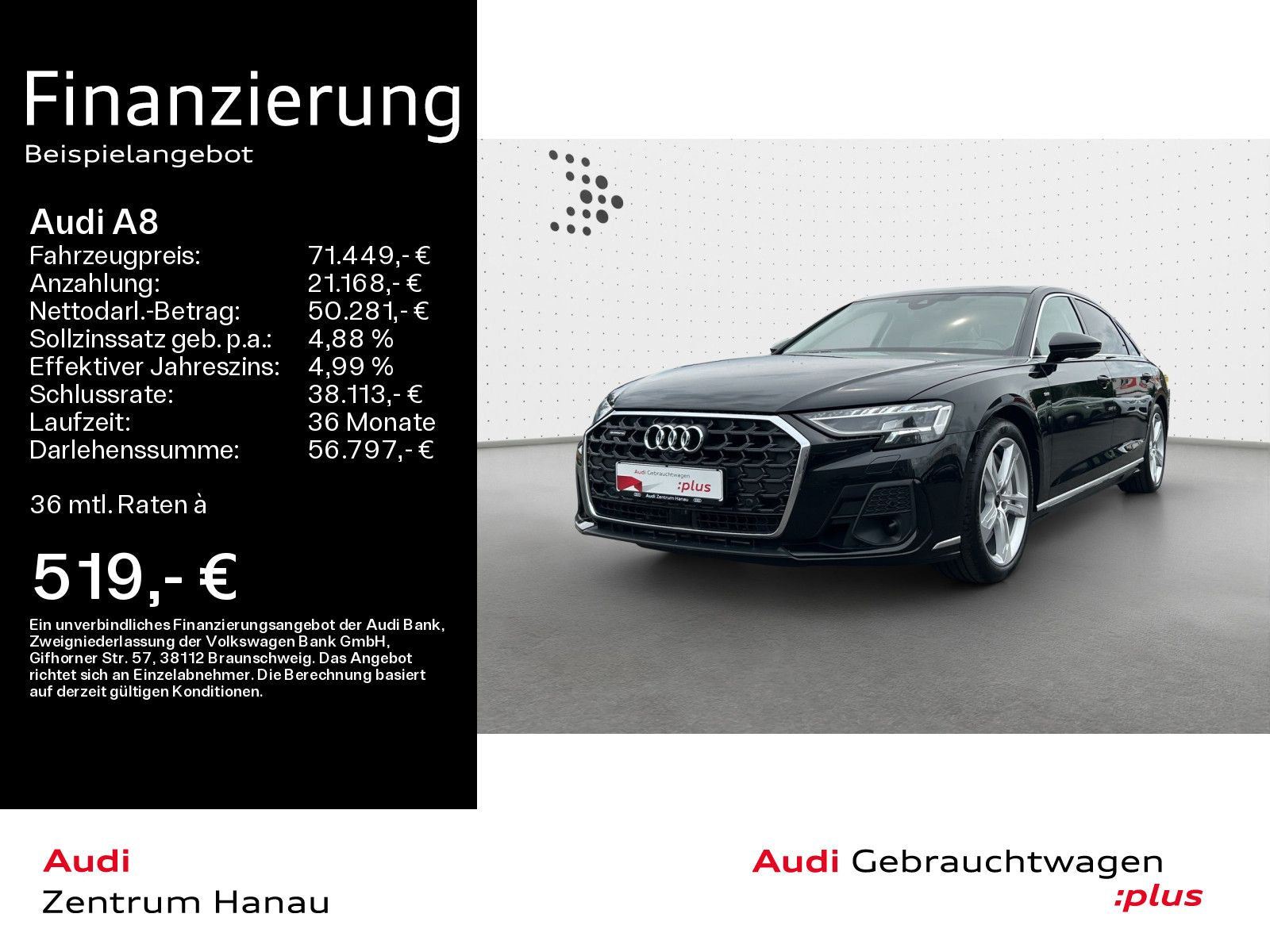 Audi A8 L 60 TFSIe quattro S-LINE - Samsaru's Car Outlet
