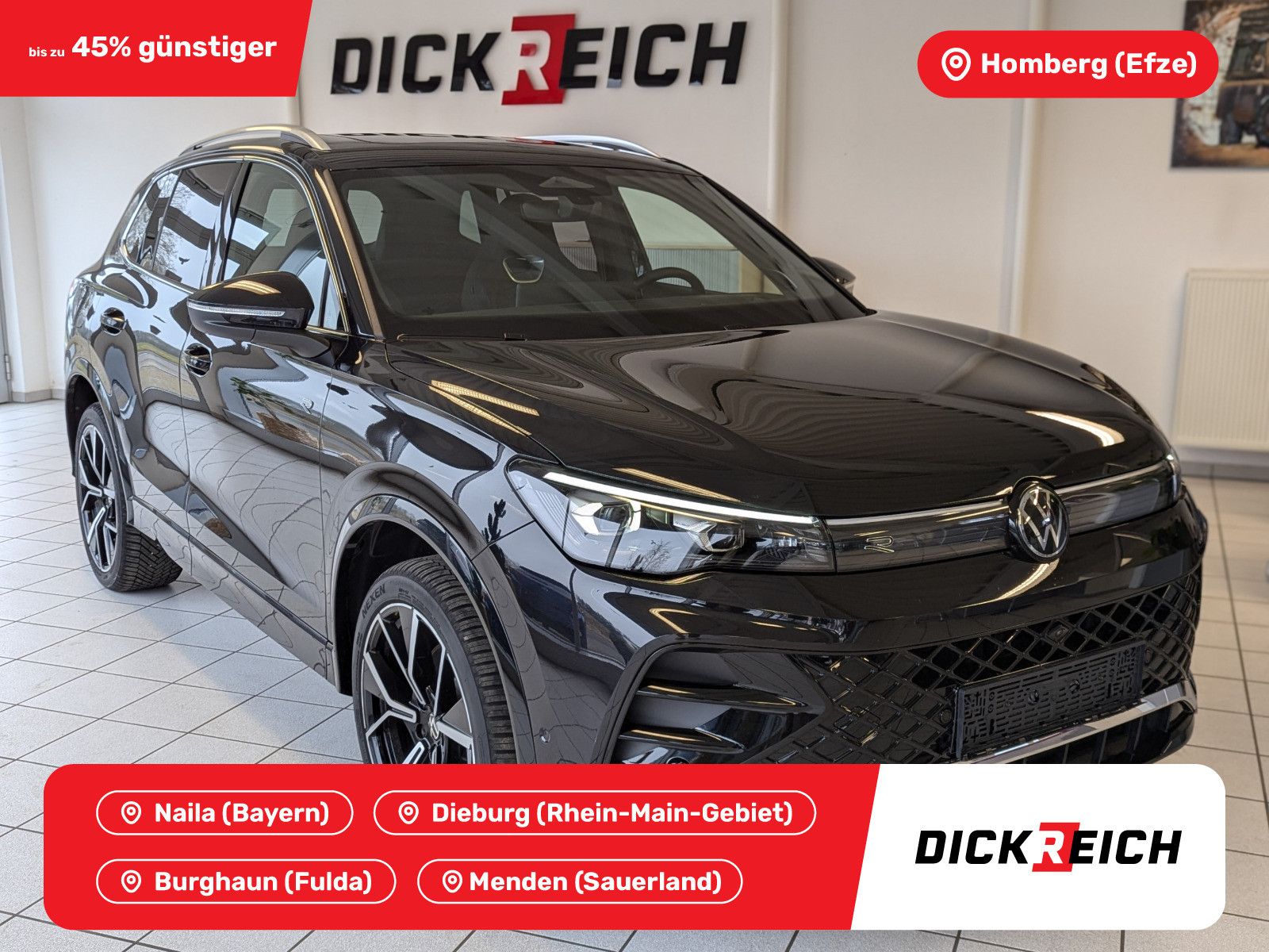 Volkswagen Tiguan 2.0TDI R-Line 4M Pano H/K AHK Matrix 20" 