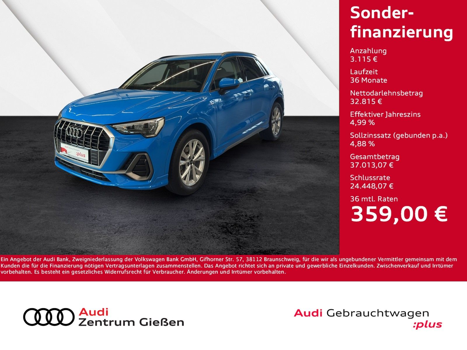 Audi Q3 35 TDI quattro S line - Samsaru's Car Outlet