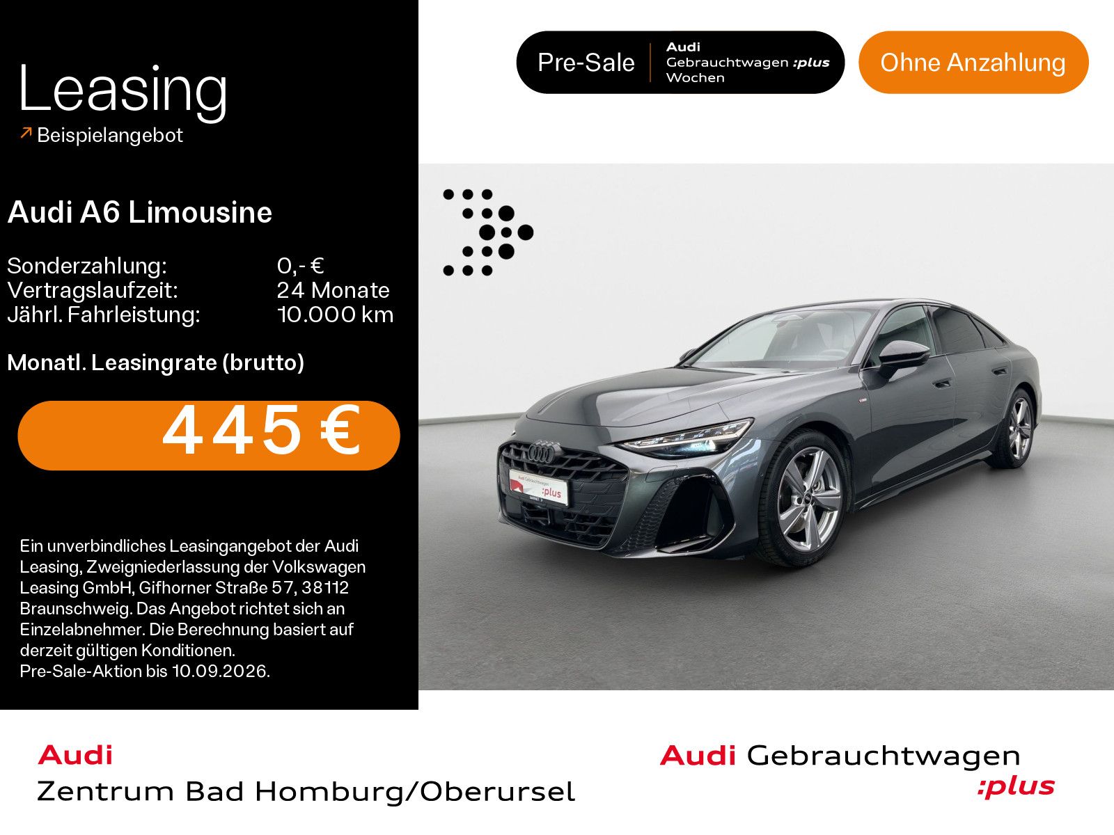 Audi A6 Limousine 55 TFSI qu 2x S line S tro*B&O*HUD*
