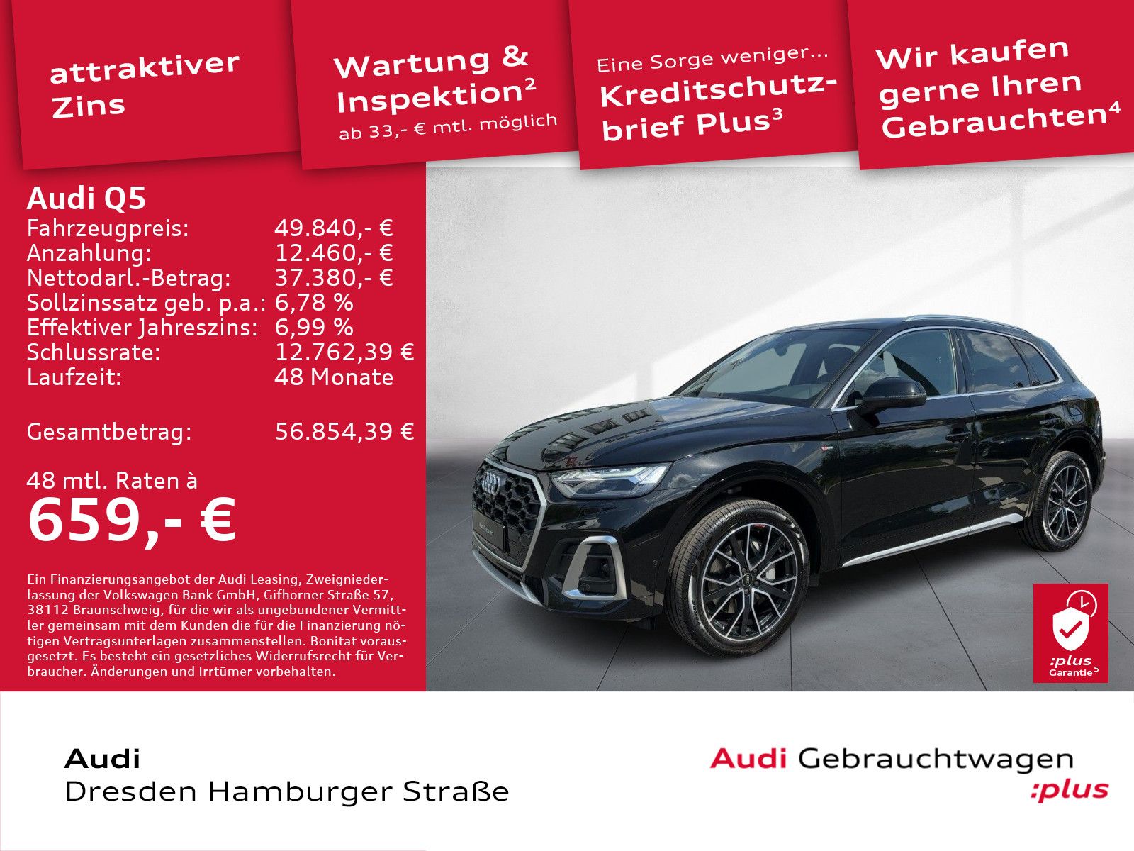 Audi Q5 50 TFSI e S line quattro Matrix Navi AHZV