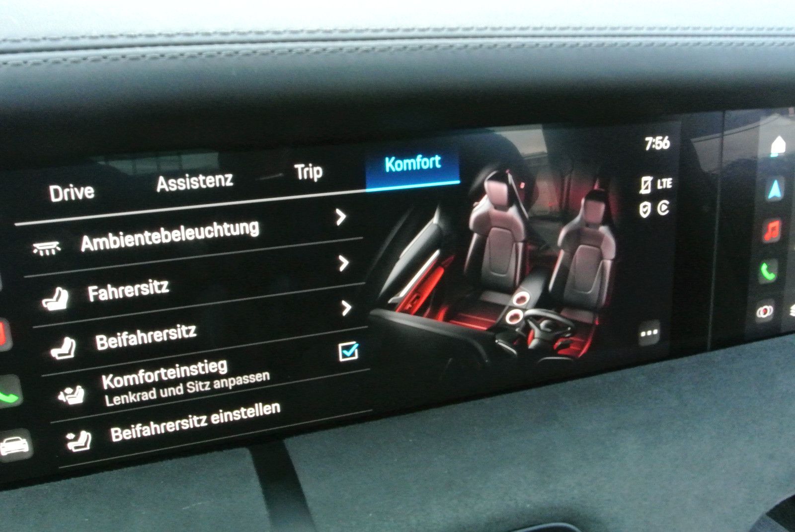 Porsche Taycan GTS,schw/schw,luft,pano,21";Kamera