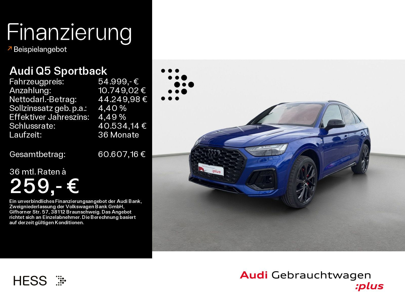 Audi Q5 Sportback 55 TFSIe quattro S-LINE*NAVI-PLUS*M