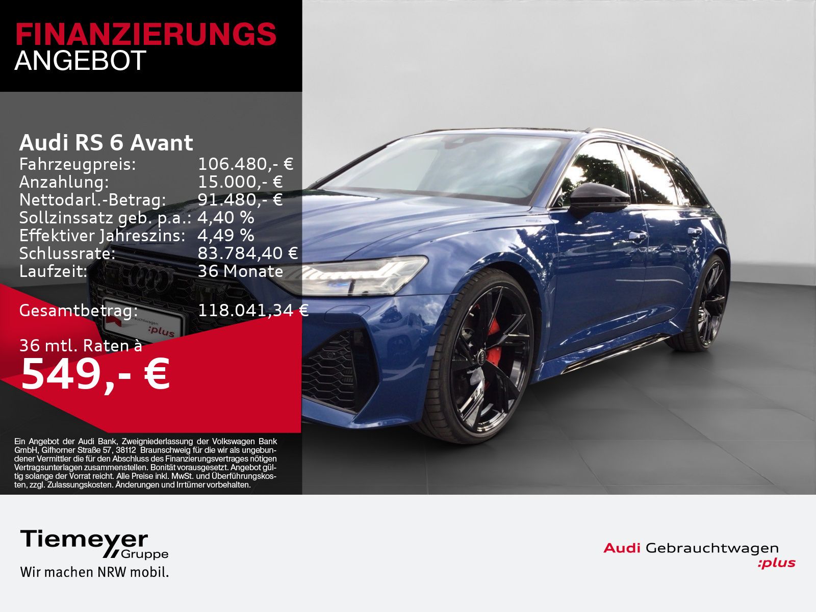 Audi RS6 Avant LM22 SPORT-AGA ALLRADLENK