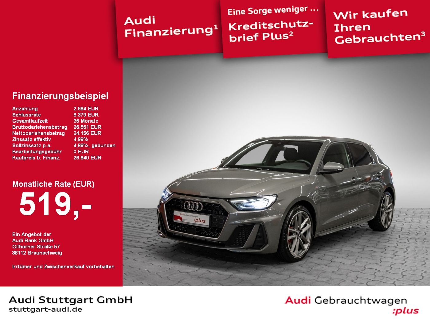 Audi A1 Sportback 40 TFSI S line - Samsaru's Car Outlet