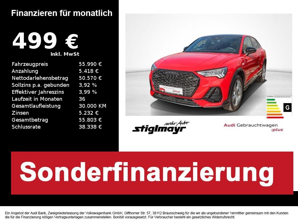 Audi Q3 Sportback S-line 45 TFSI quattro MATRIX+PANO
