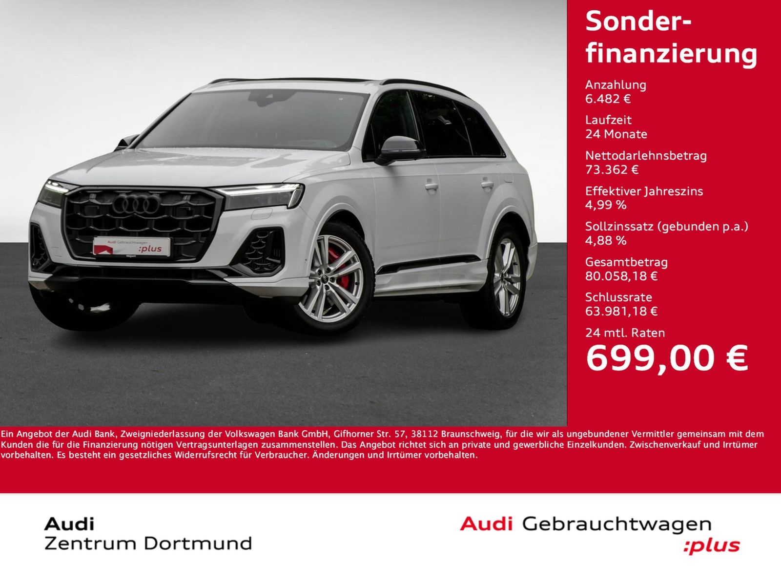 Audi Q7 60 quattro HYBRID S LINE PANO AHK 360CAM LM21