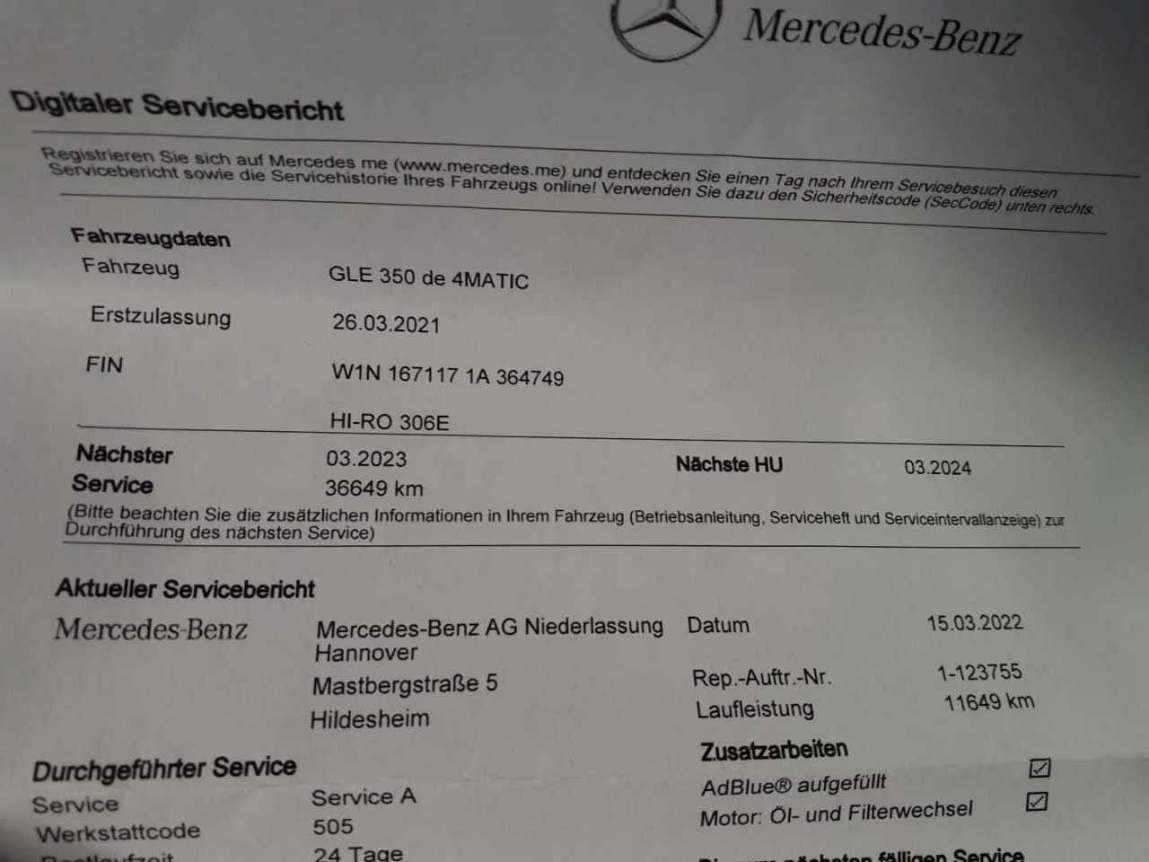 Mercedes-Benz GLE 350 de AMG 20*Distro*360°*AHK*HUD*Alcantara*