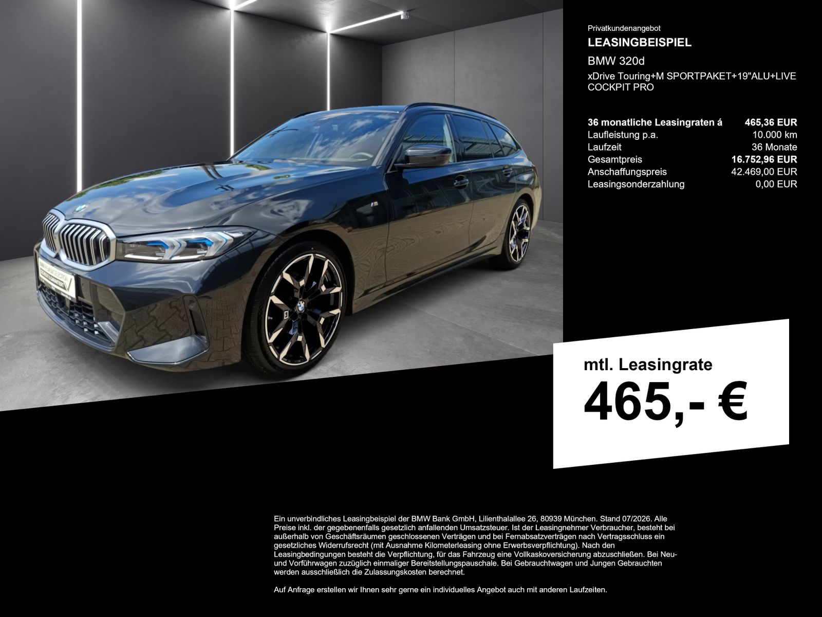 BMW 320d xDrive Touring+M SPORTPAKET+19"ALU+LIVE COC
