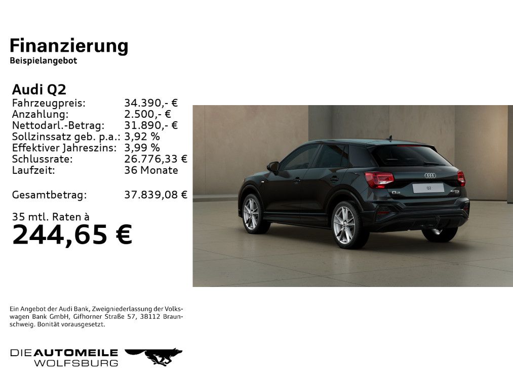 Audi Q2 40 TFSI quattro S tronic S line LED/AHK