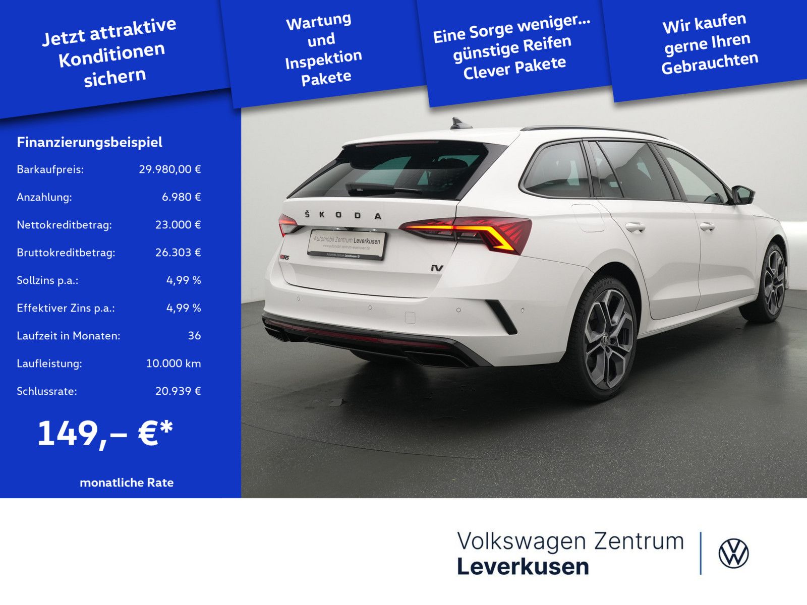 Skoda Octavia Combi RS iV DSG ACC NAVI SHZ PANO
