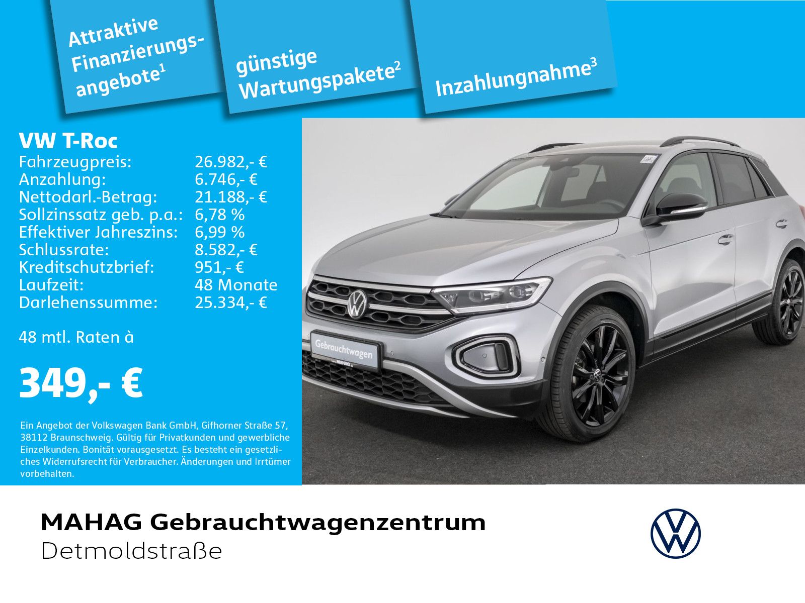 Volkswagen T-ROC 1.5 TSI Style BlackStyle - Samsaru's Car Outlet