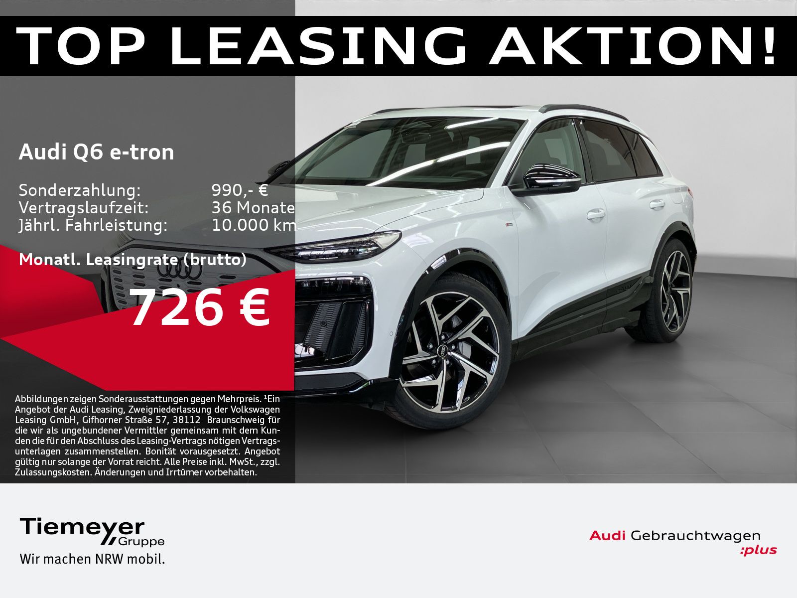 Audi Q6 e-tron Q S LINE UPE102 LM21 PANO AHK BuO