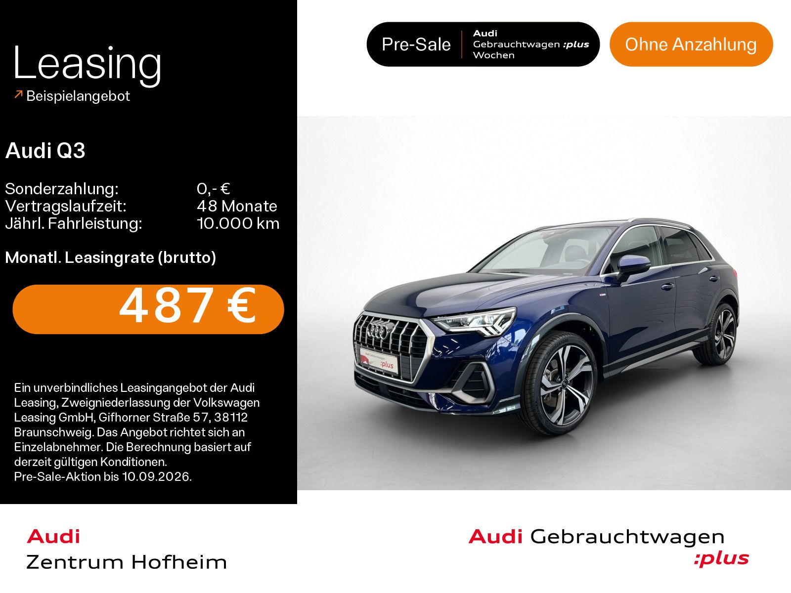Audi Q3 45 TFSI qu 2x S line S tro*Sonos*Pano*Standh*