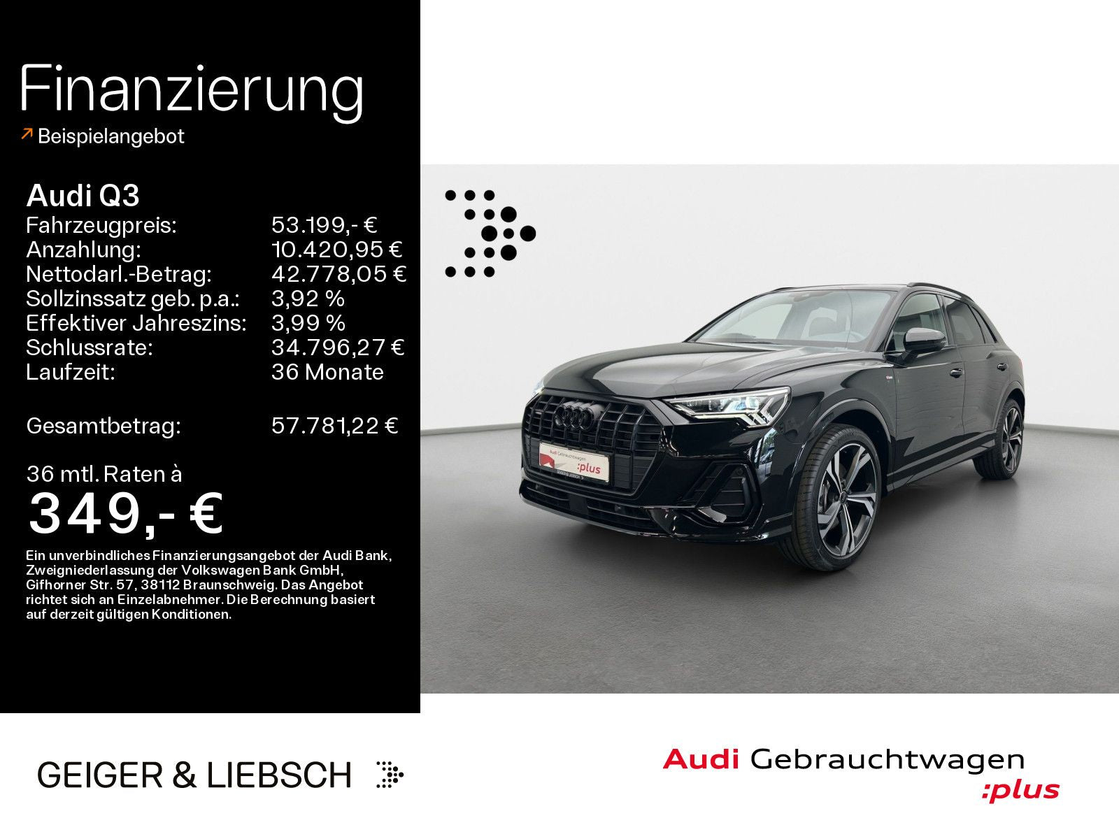 Audi Q3 40 TDI quattro S-LINE*NAVI-PLUS*MATRIX*AHK*PA