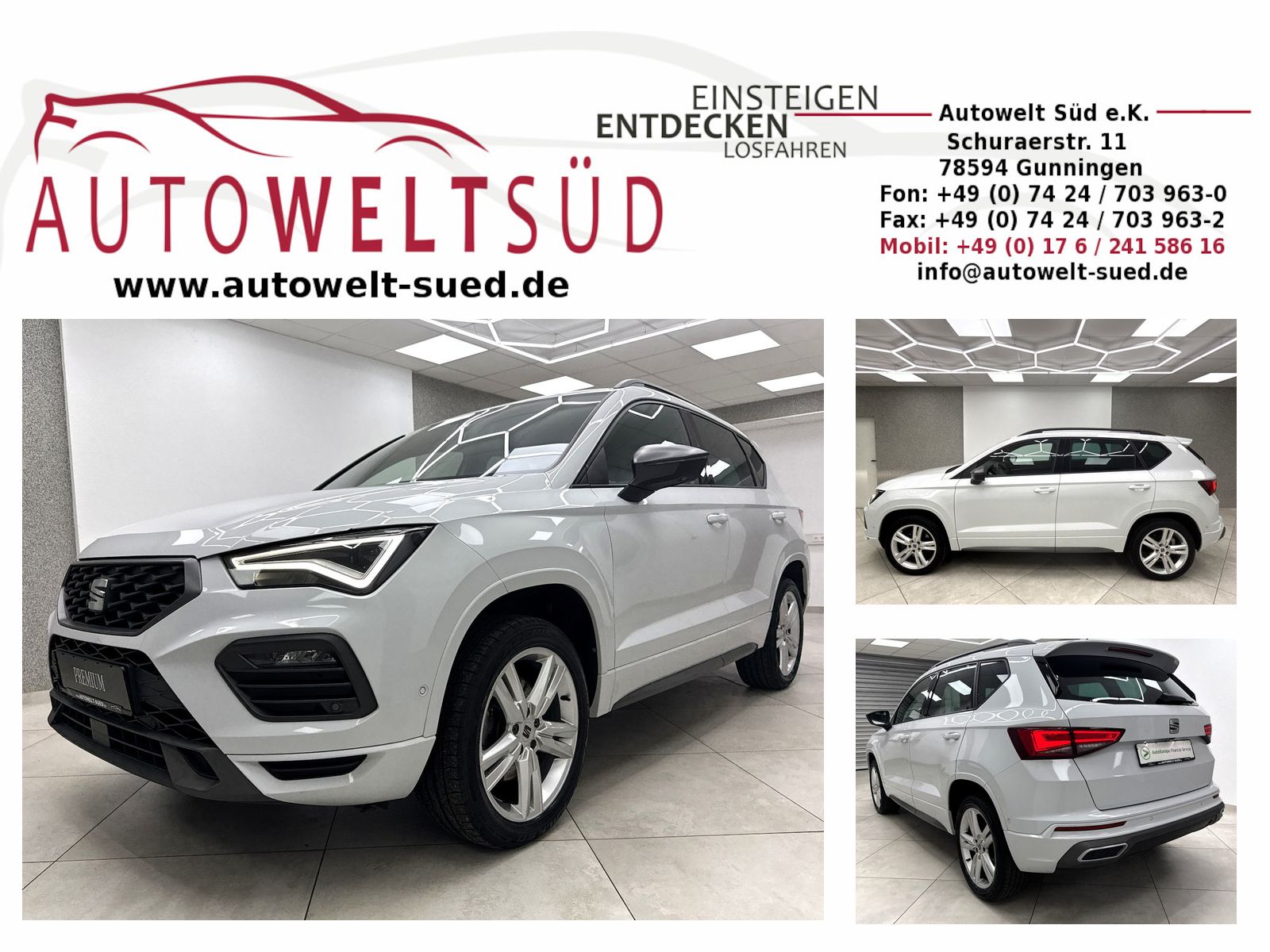 Seat Ateca 2.0 TDI FR Line Sport ACC Leder Mem AHK RC
