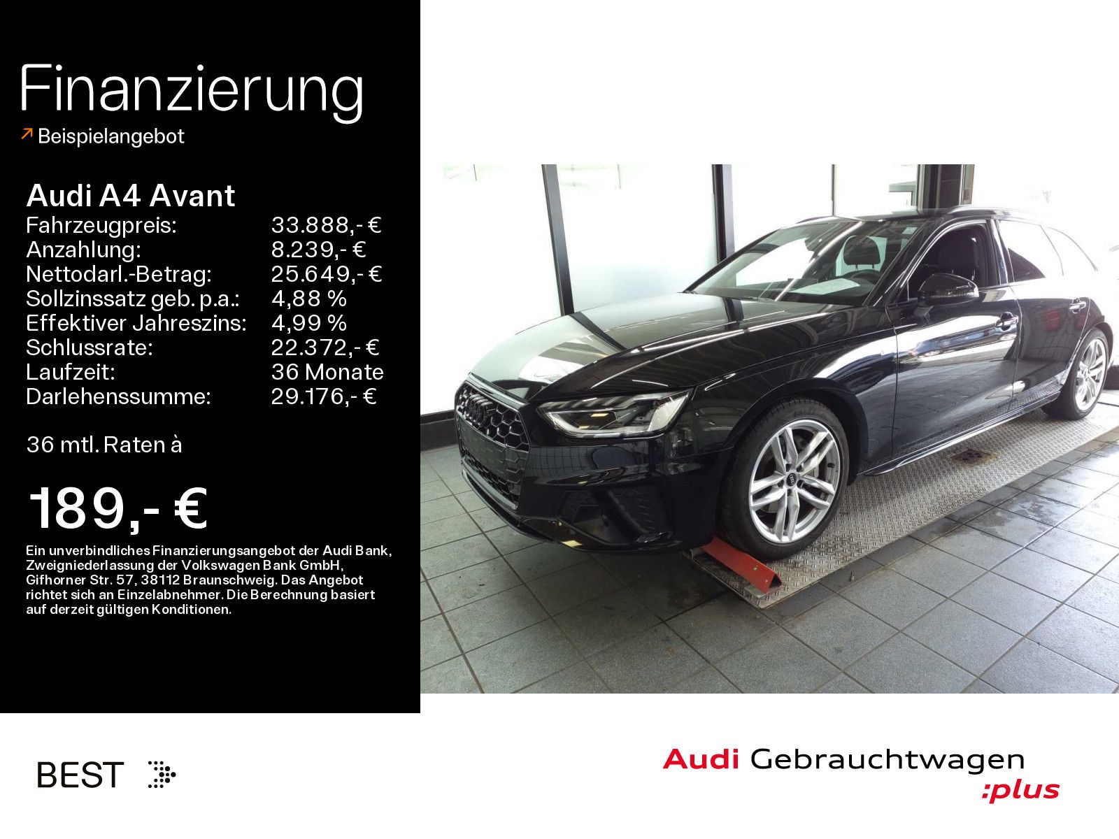 Audi A4 Avant S line black 40 TFSI - Samsaru's Car Outlet