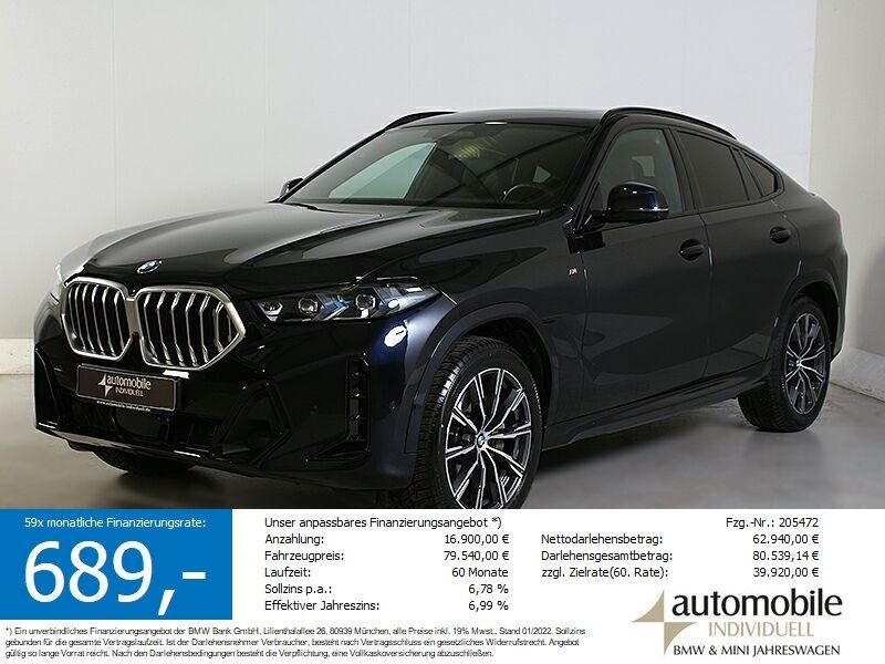 BMW X6 xDr 40i M Sport ACC Standh H&K HuD Panoramad.