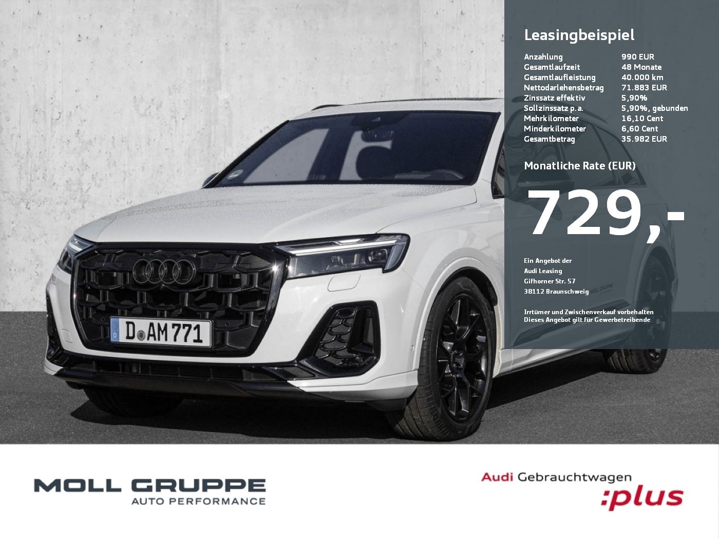Audi Q7 SUV S line 50 TDI quattro 210(286) tiptronic