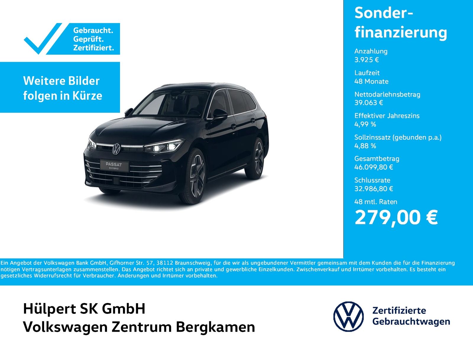 Volkswagen Passat Variant 1.5HYBRID ELEGANCE LEDER PANO AHK