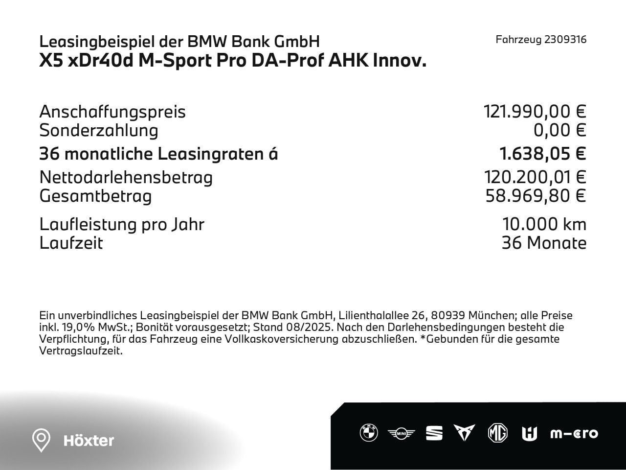 BMW X5 xDr40d M-Sport Pro DA-Prof AHK Innov. Navi