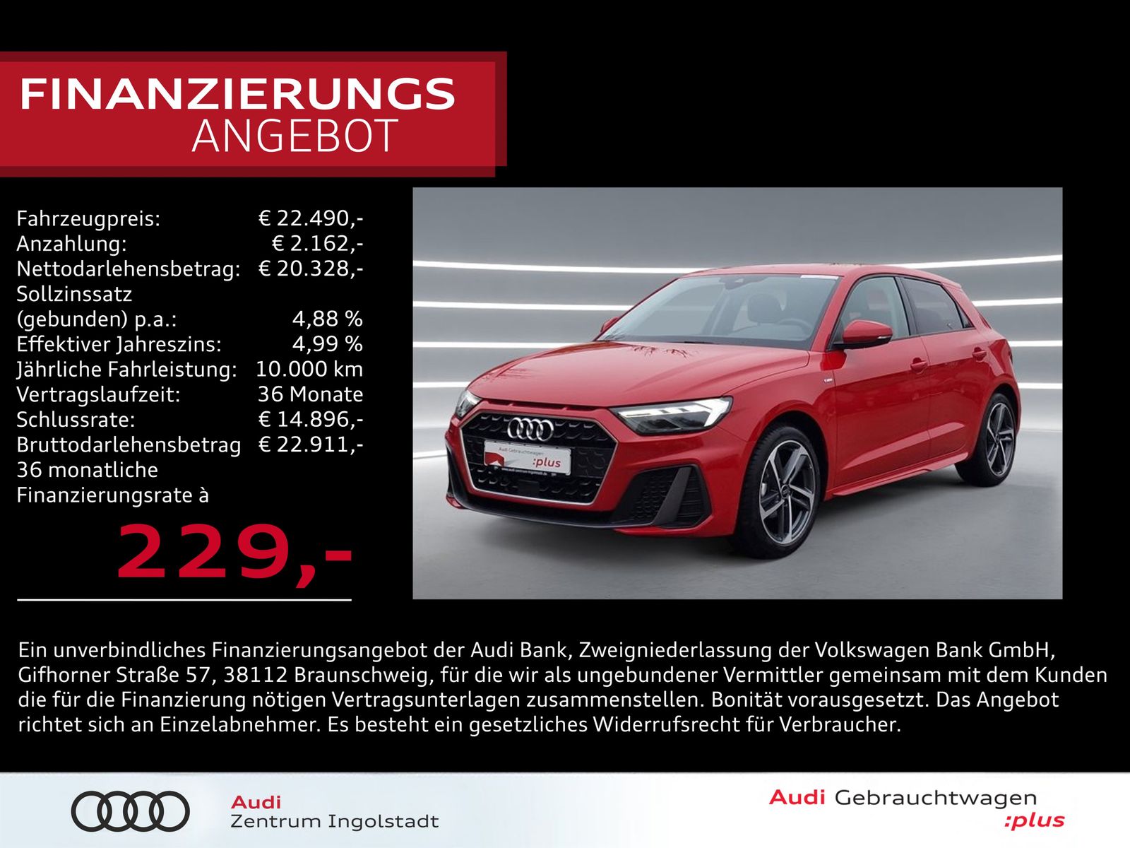 Audi A1 Sportback 25 TFSI S line LED Virtual 17" GRA