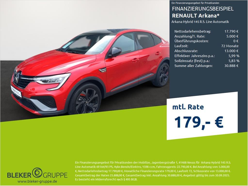 Renault ARKANA Hybrid R.S. Line - Samsaru's Car Outlet