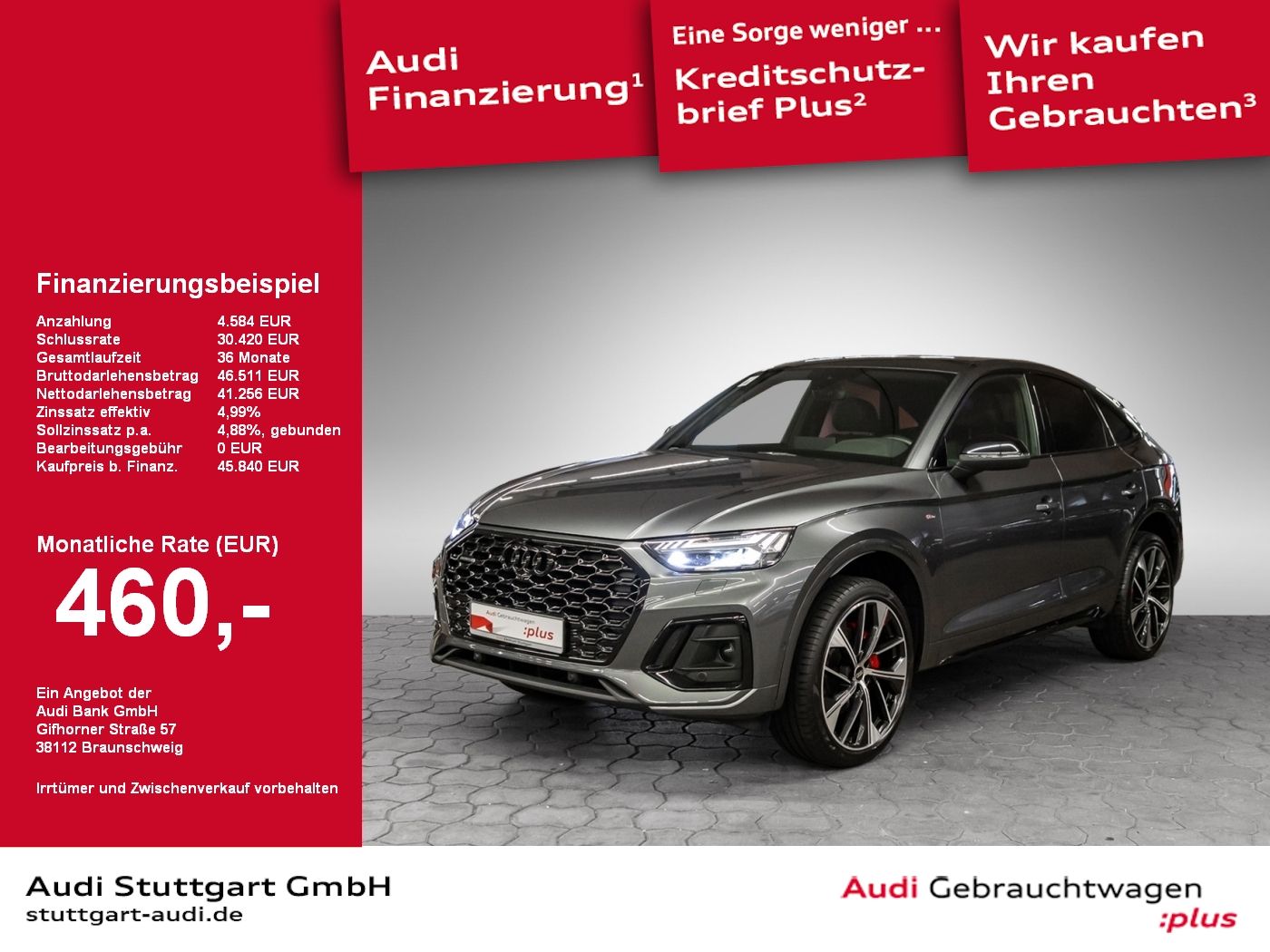 Audi Q5 Sportback 40 TDI qu S line - Samsaru's Car Outlet