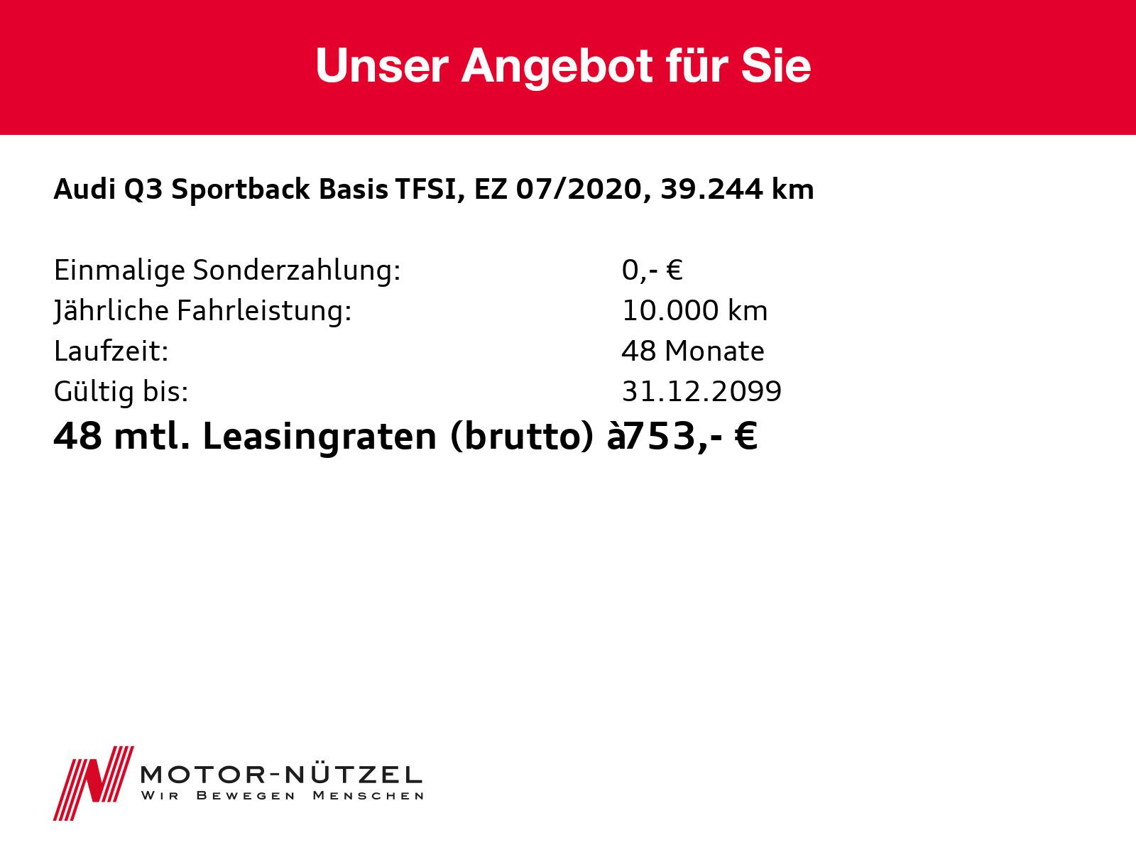 Audi Q3 Sportback 45 TFSI QU S-TR - Samsaru's Car Outlet