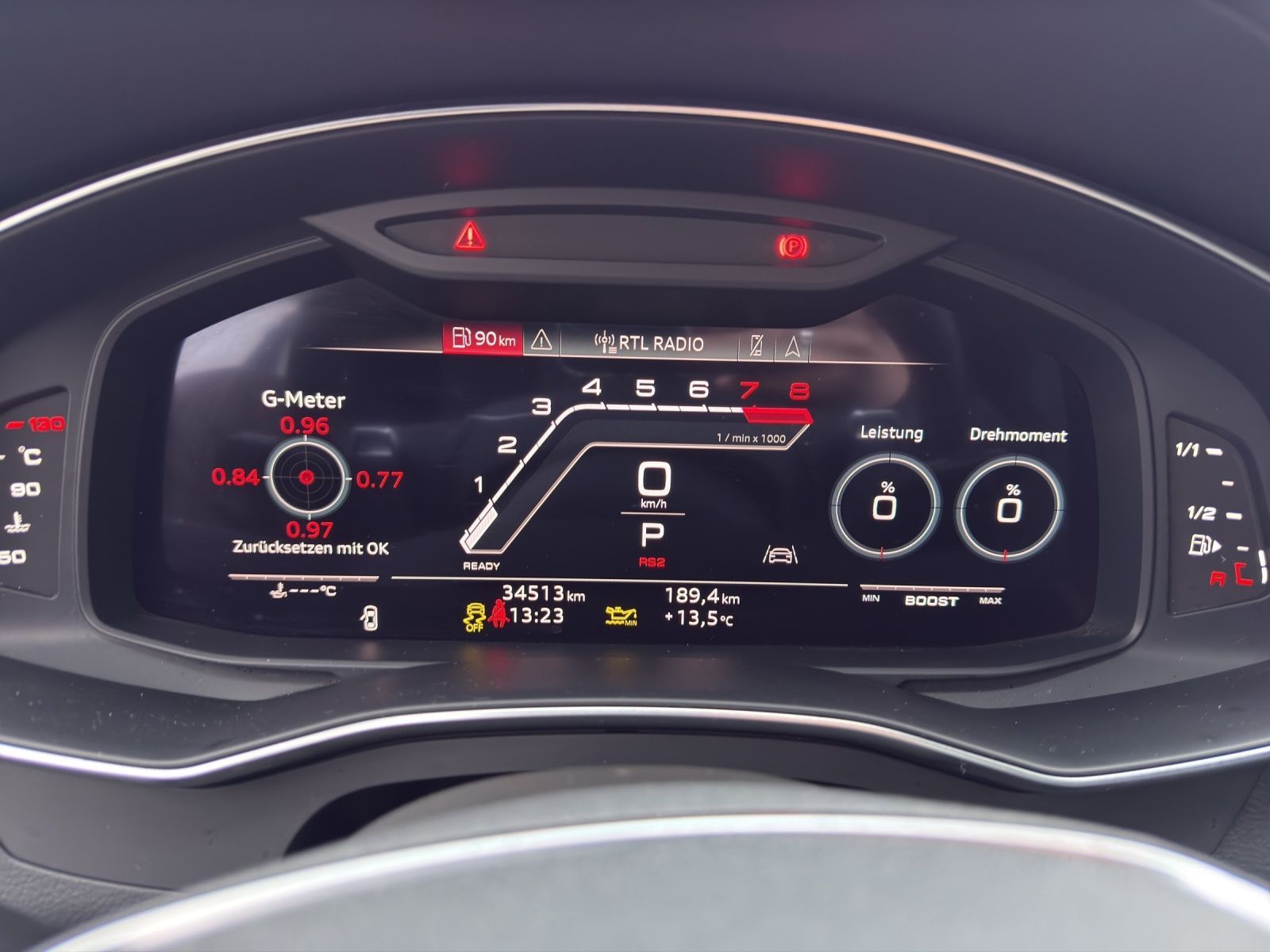 Audi RS 6 Avant Q LM21 OPS MMI