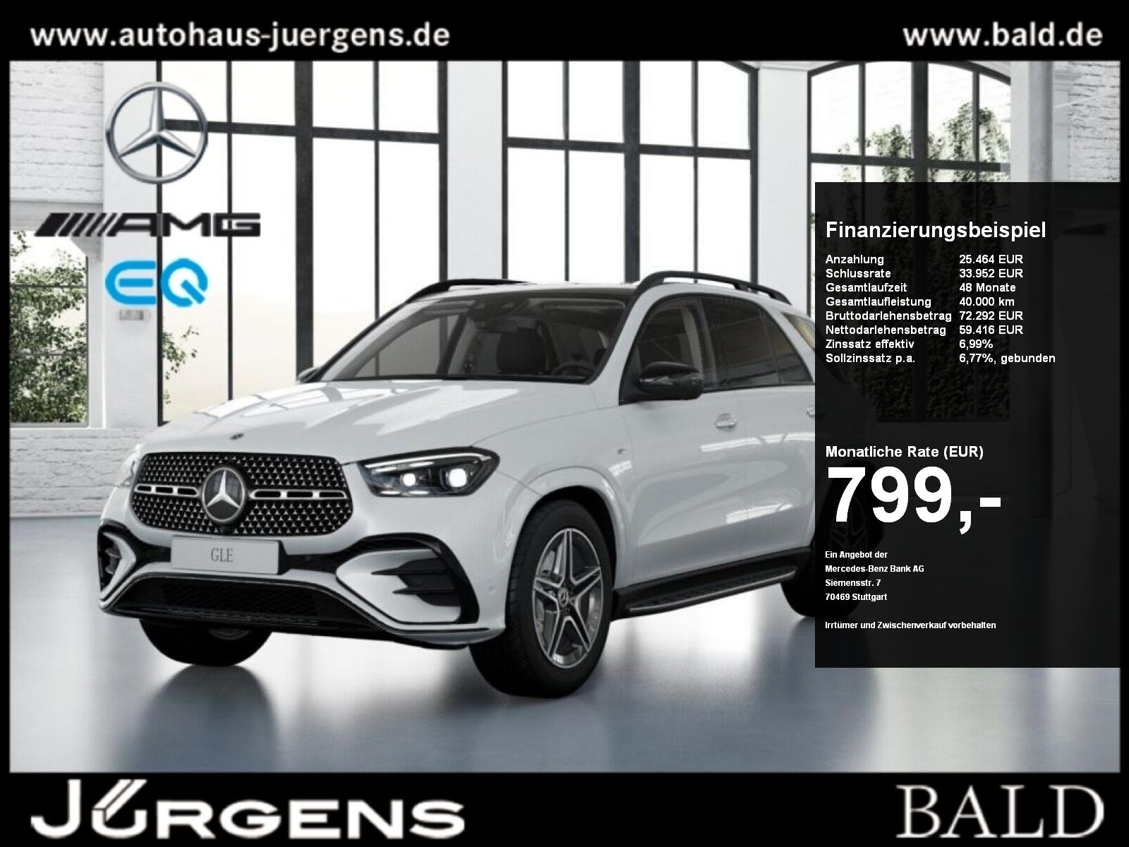 Mercedes-Benz GLE 350 de 4M AMG-Sport/Pano/AHK/Distr/Night/20'