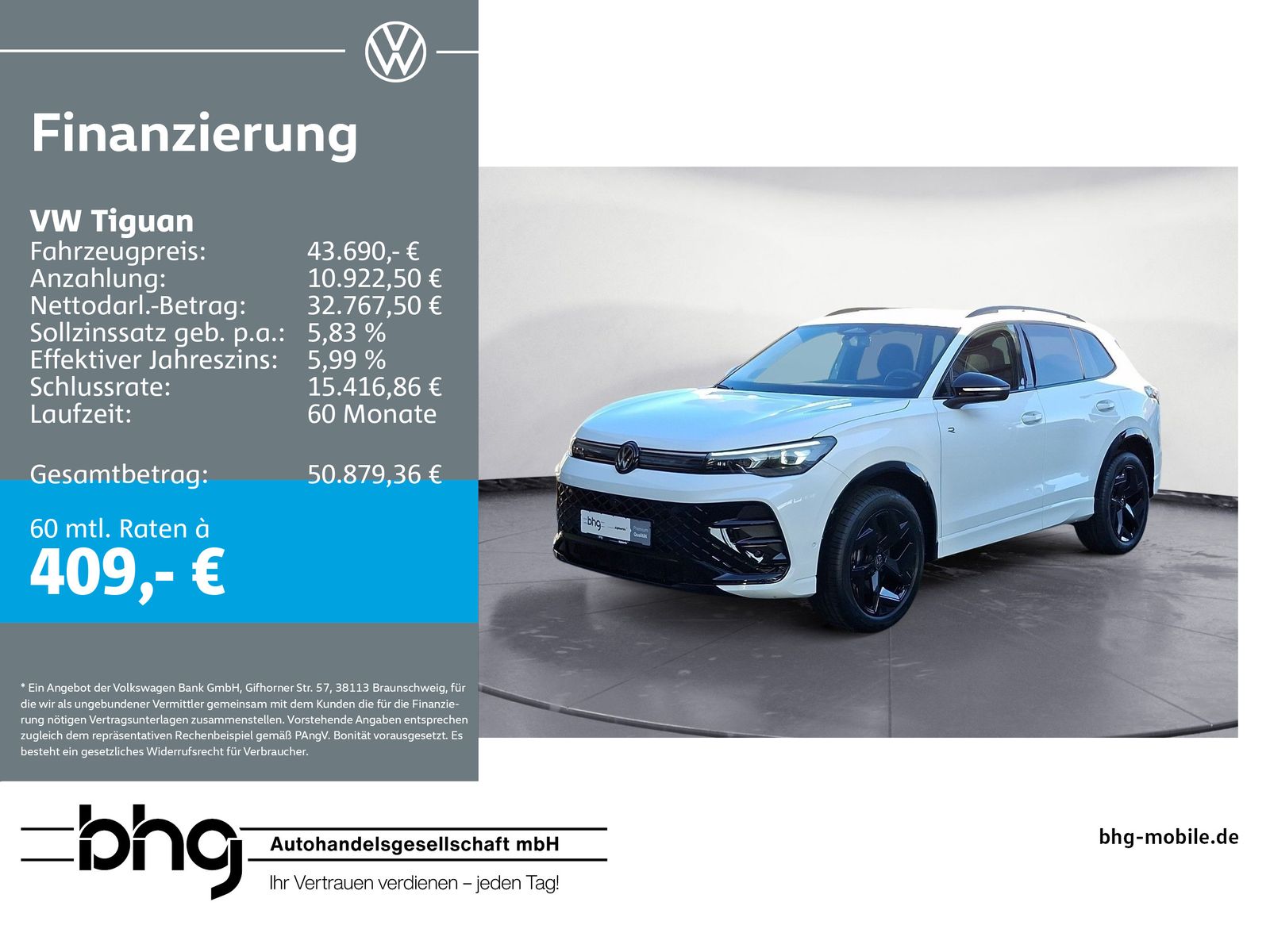 Volkswagen Tiguan 2,0 TDI 4Motion DSG R-Line BlackStyle AHK