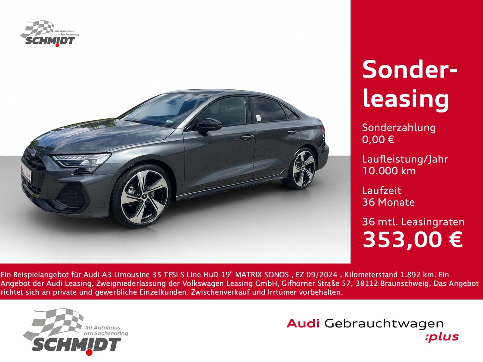 Audi A3 Limousine 35 TFSI S Line - Samsaru's Car Outlet
