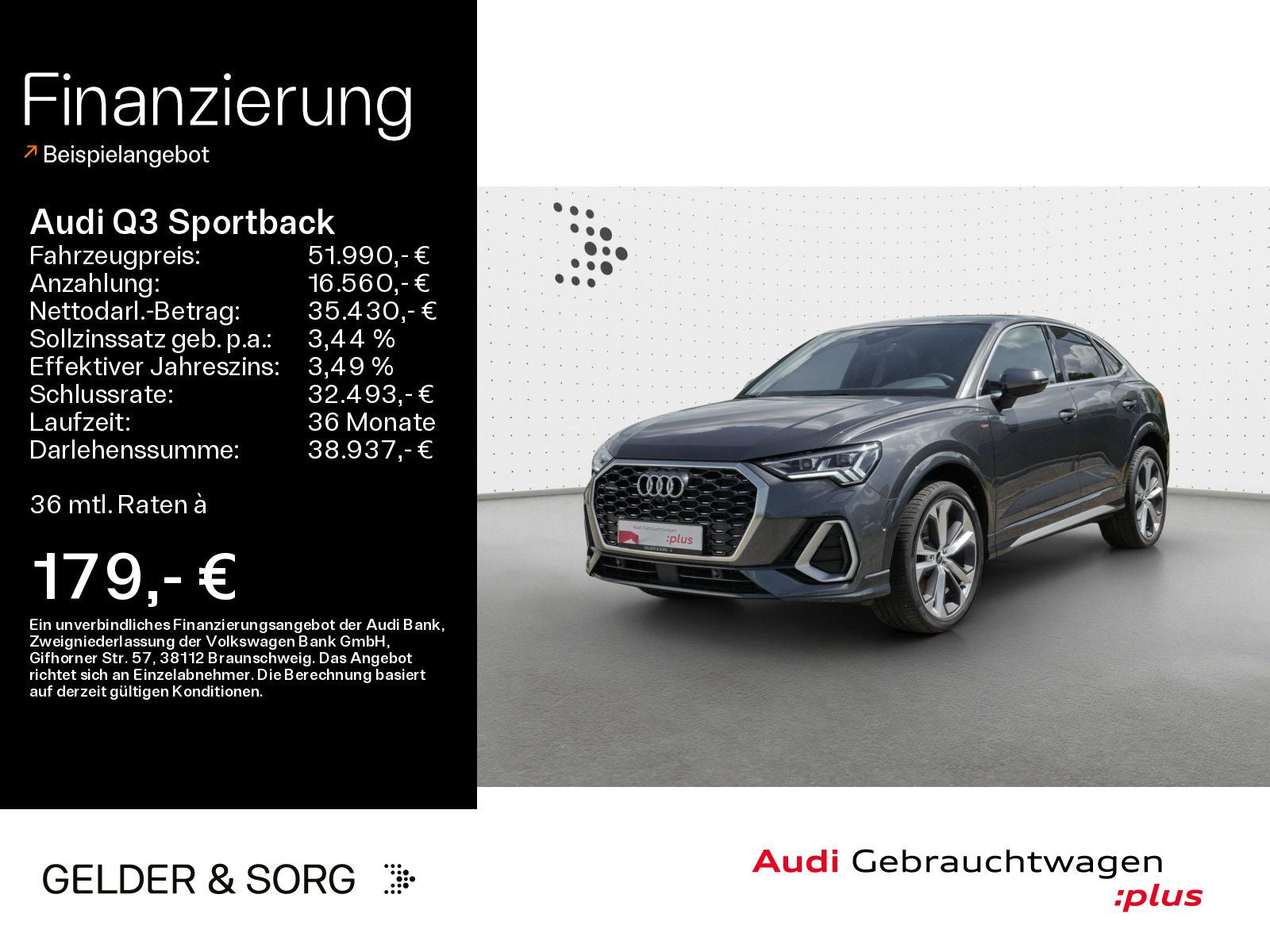 Audi Q3 Sportback 45 TFSI quattro S line - Samsaru's Car Outlet
