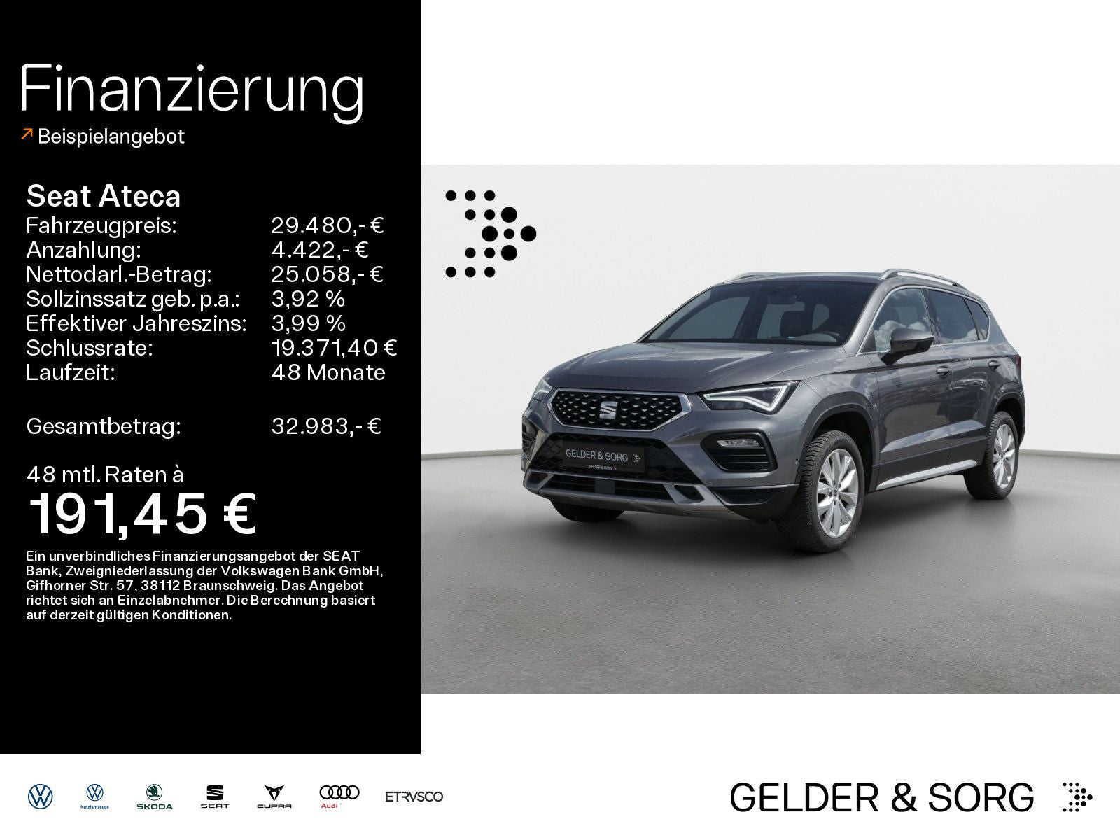 Seat Ateca Xperience 2.0 TDI LED*RFK*AHK*AppConnect