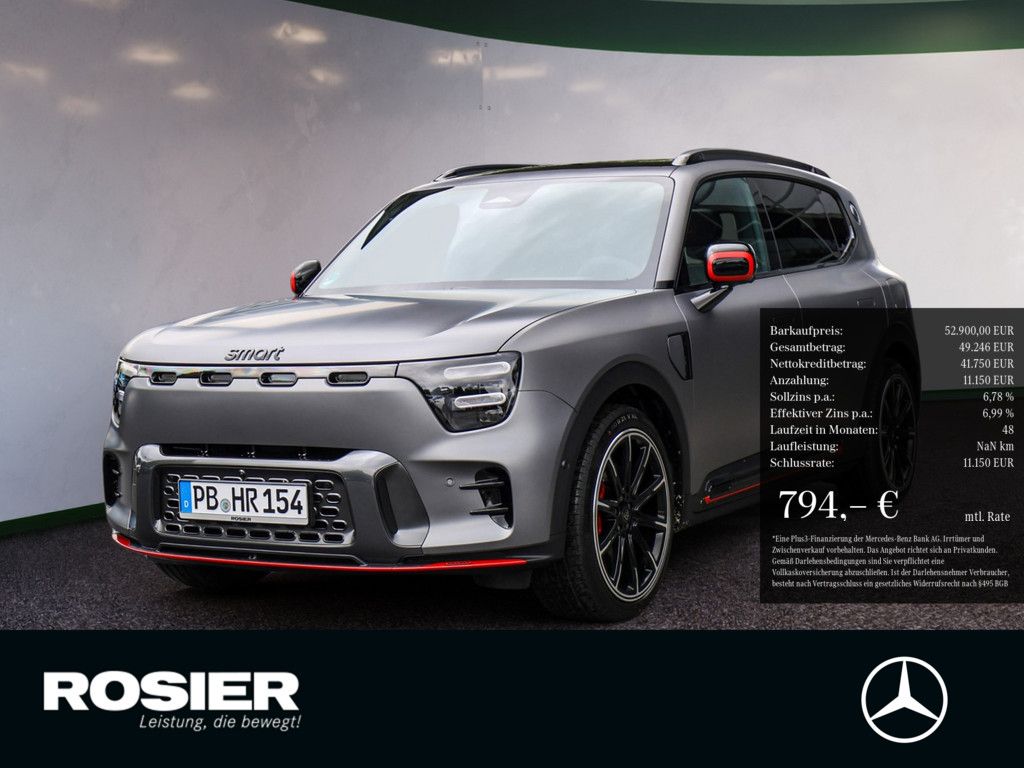 Smart #5 Brabus 400kW DC-Laden,100-kWh-Batterie,Allrad