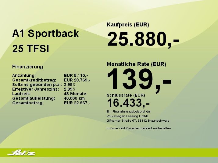 Audi A1 Sportback 25 TFSI S line - Samsaru's Car Outlet