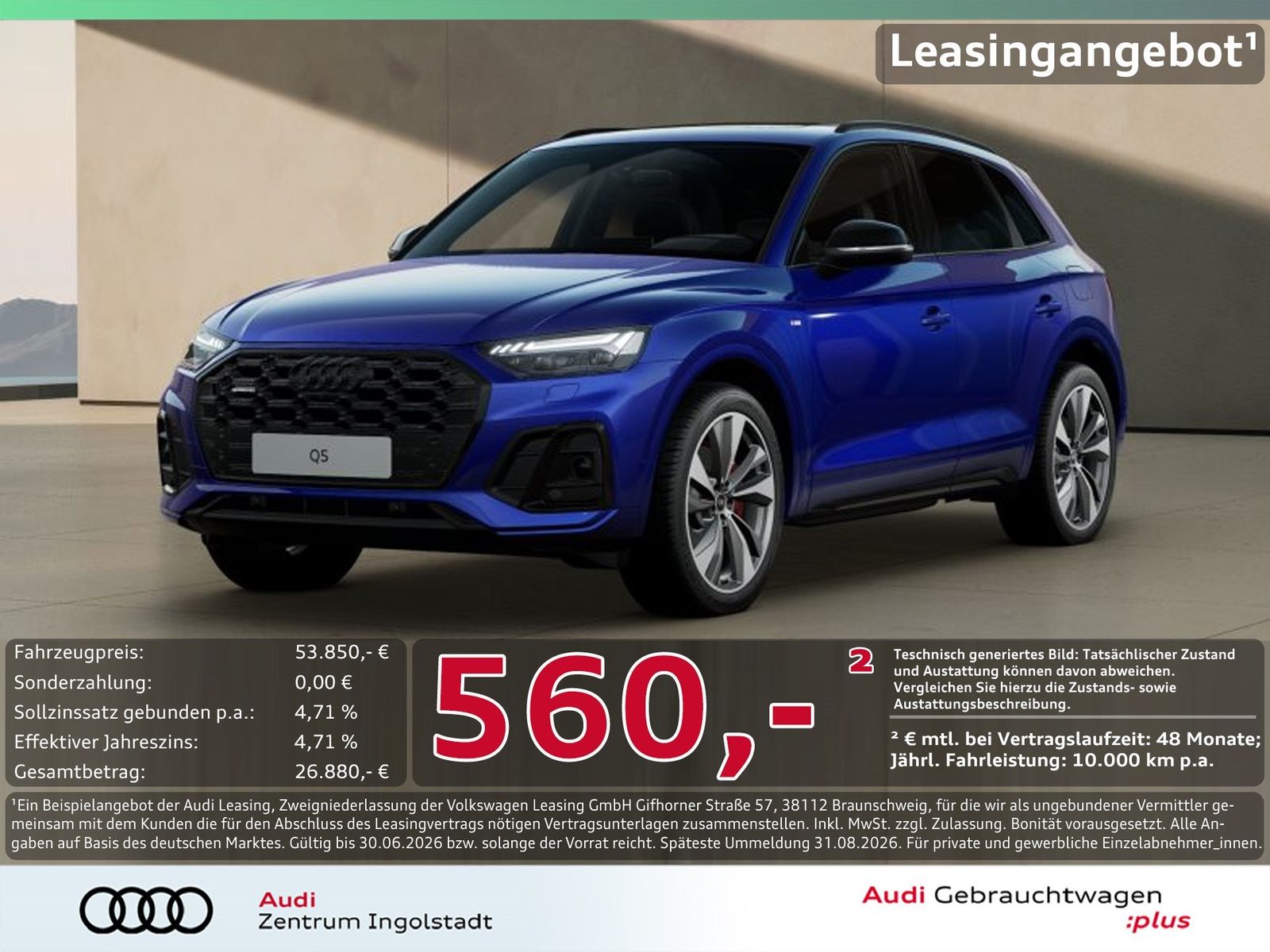 Audi Q5 55 TFSI e qu S line MATRIX AHK PANO 360° 21"