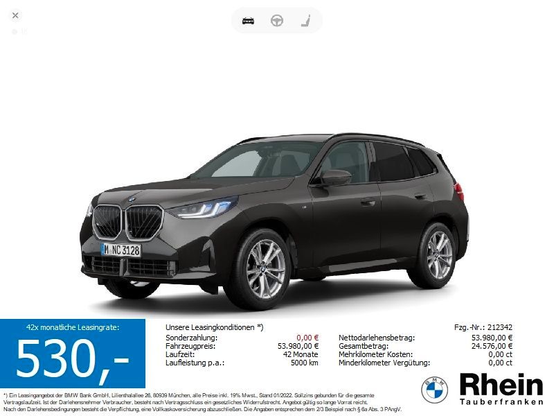 BMW X3 20d xDrive SAG M Sport AHK/360/LED+/MEMO/LHZ