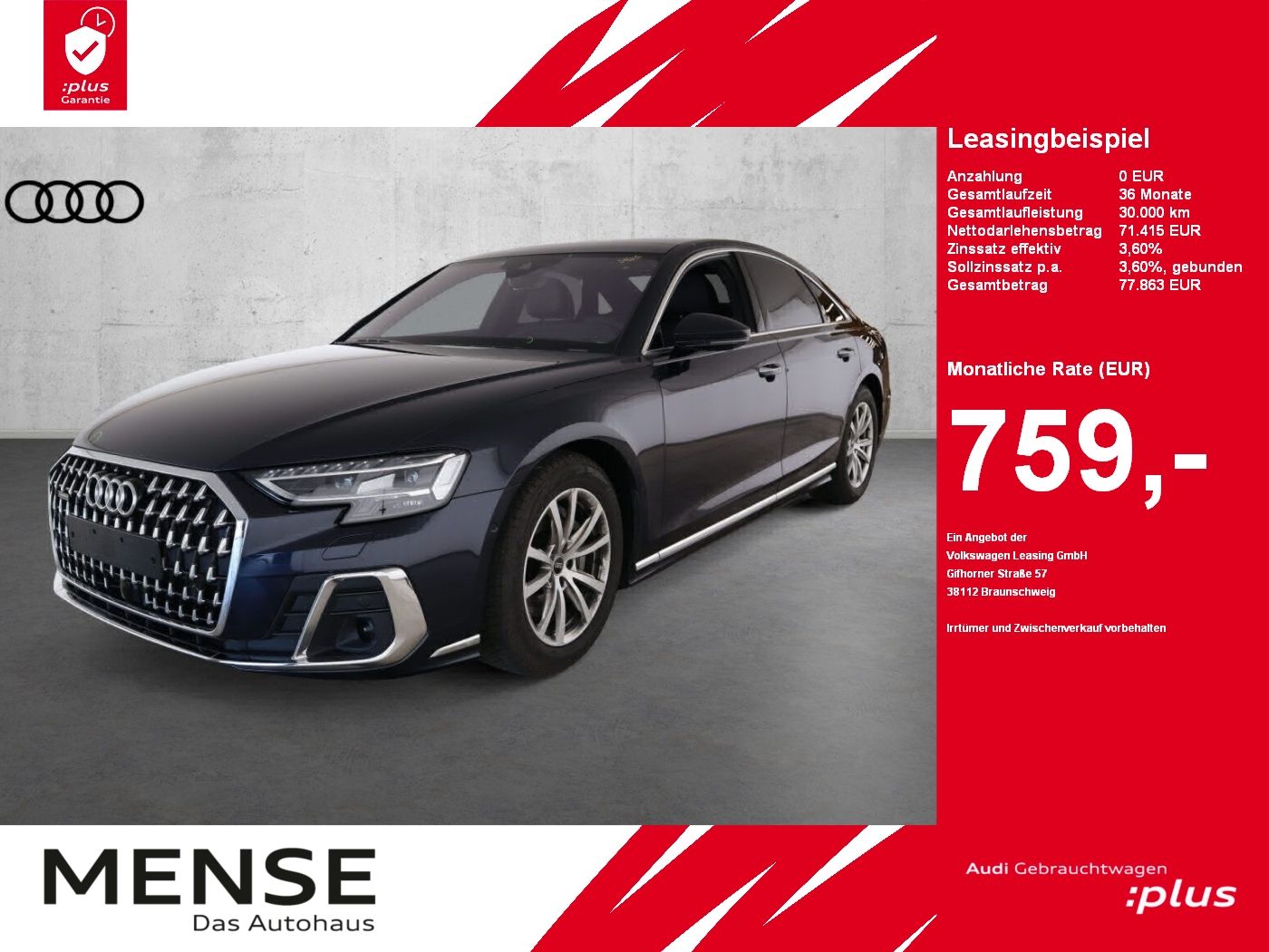 Audi A8 50 TDI quattro - Samsaru's Car Outlet
