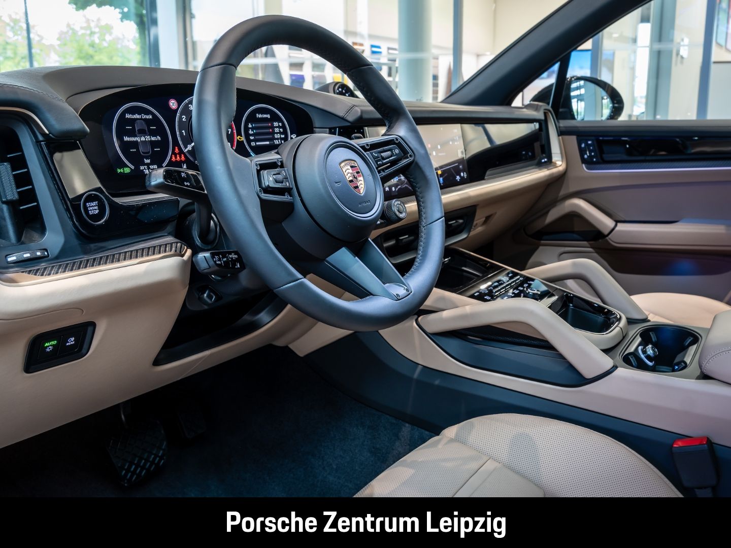 Porsche Cayenne E-Hybrid Dunkelolive Massage Sportabgas