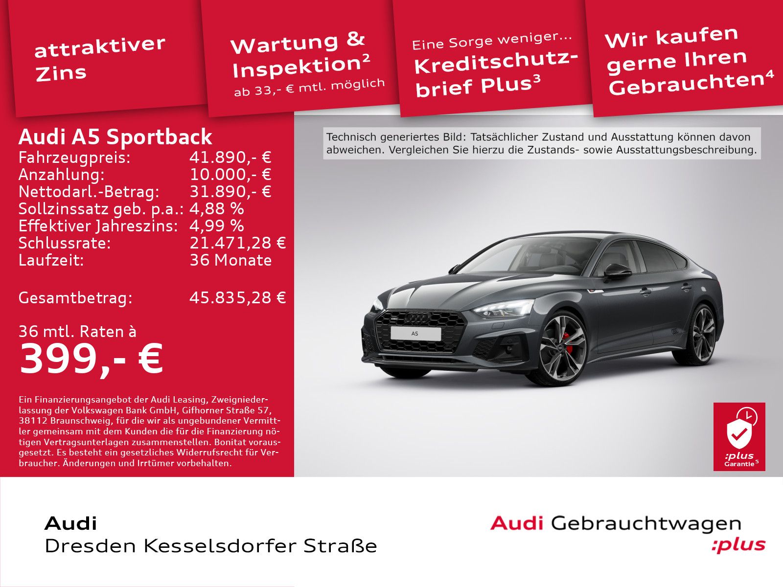 Audi A5 Sportback 40 TDI Q.S line business