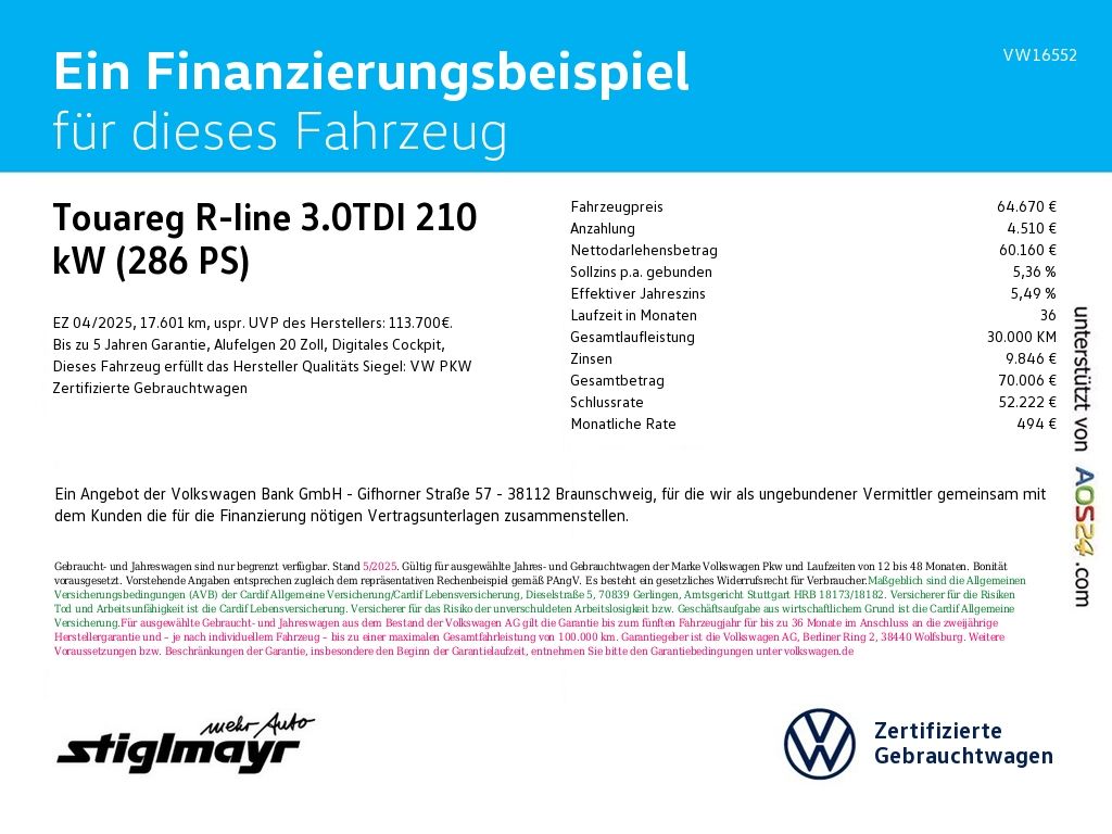 Volkswagen Touareg R-line 3.0TDI HUD+IQ-LIGHT+PANO+STANDHZG