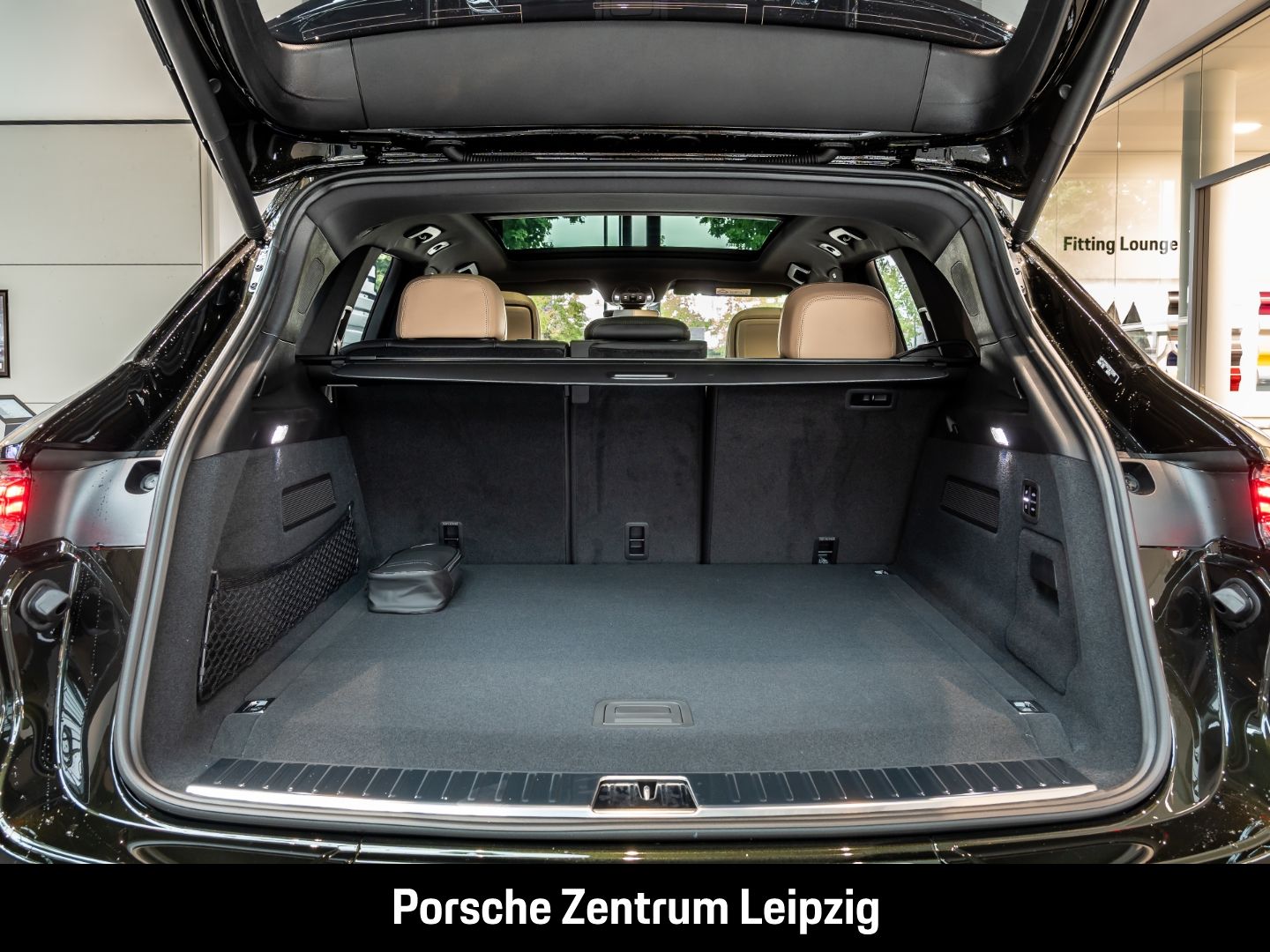 Porsche Cayenne E-Hybrid Dunkelolive Massage Sportabgas