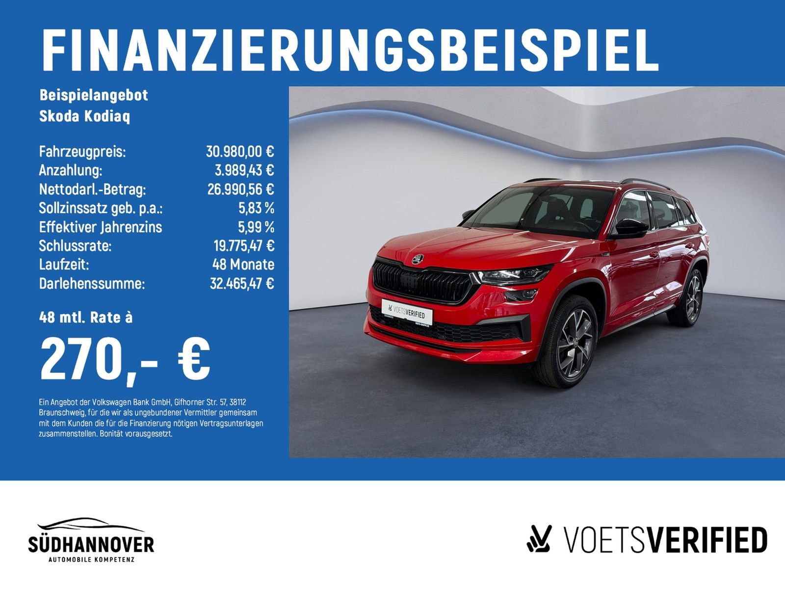 Skoda Kodiaq Sportline 2.0 TDI DSG 4x4 AHK+PANO+STANDH