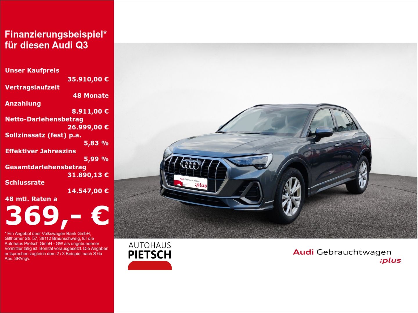 Audi Q3 35 TDI S line quattro - Samsaru's Car Outlet