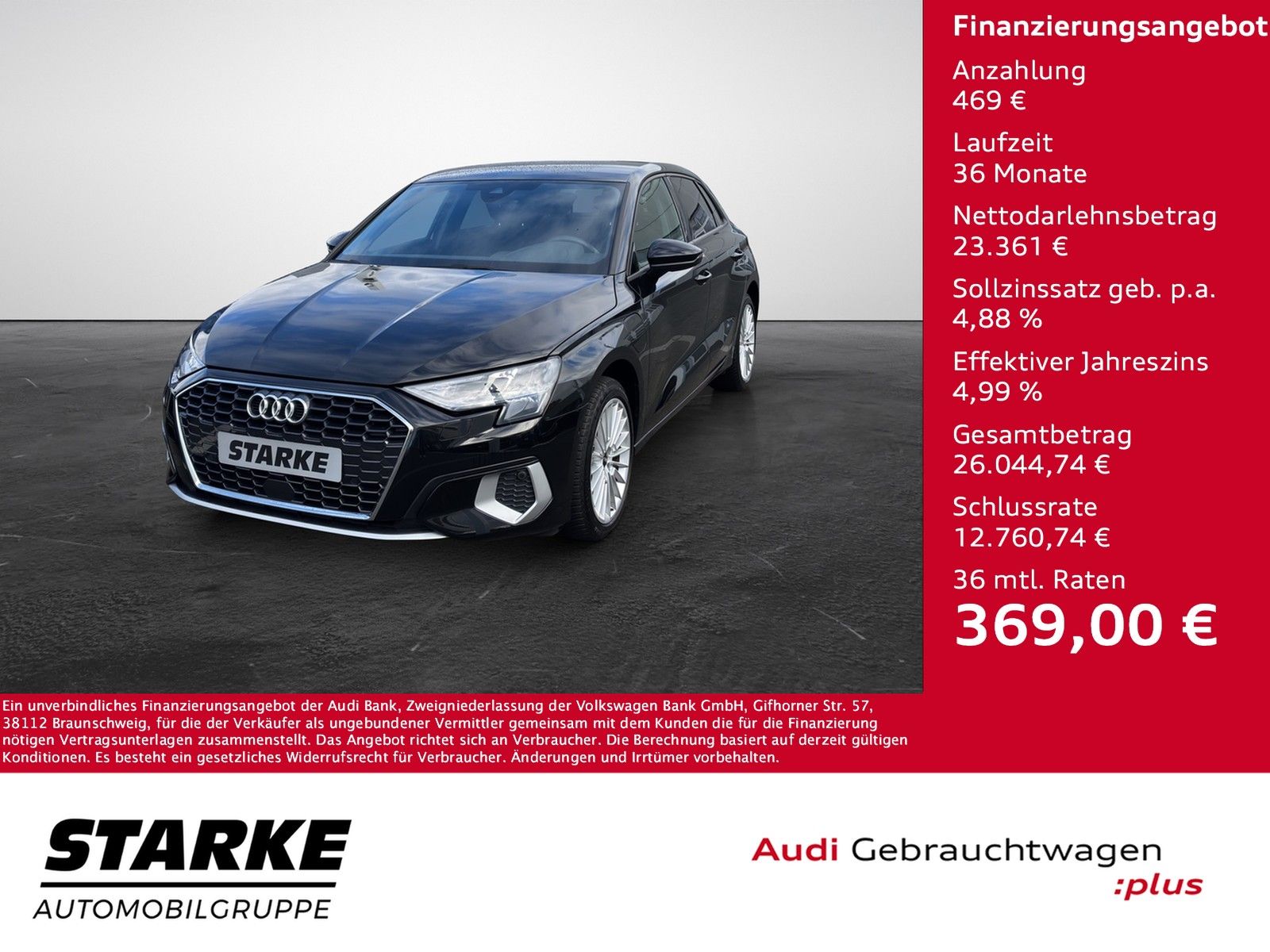 Audi A3 Sportback 40 TFSI e S tronic advanced  LED PD