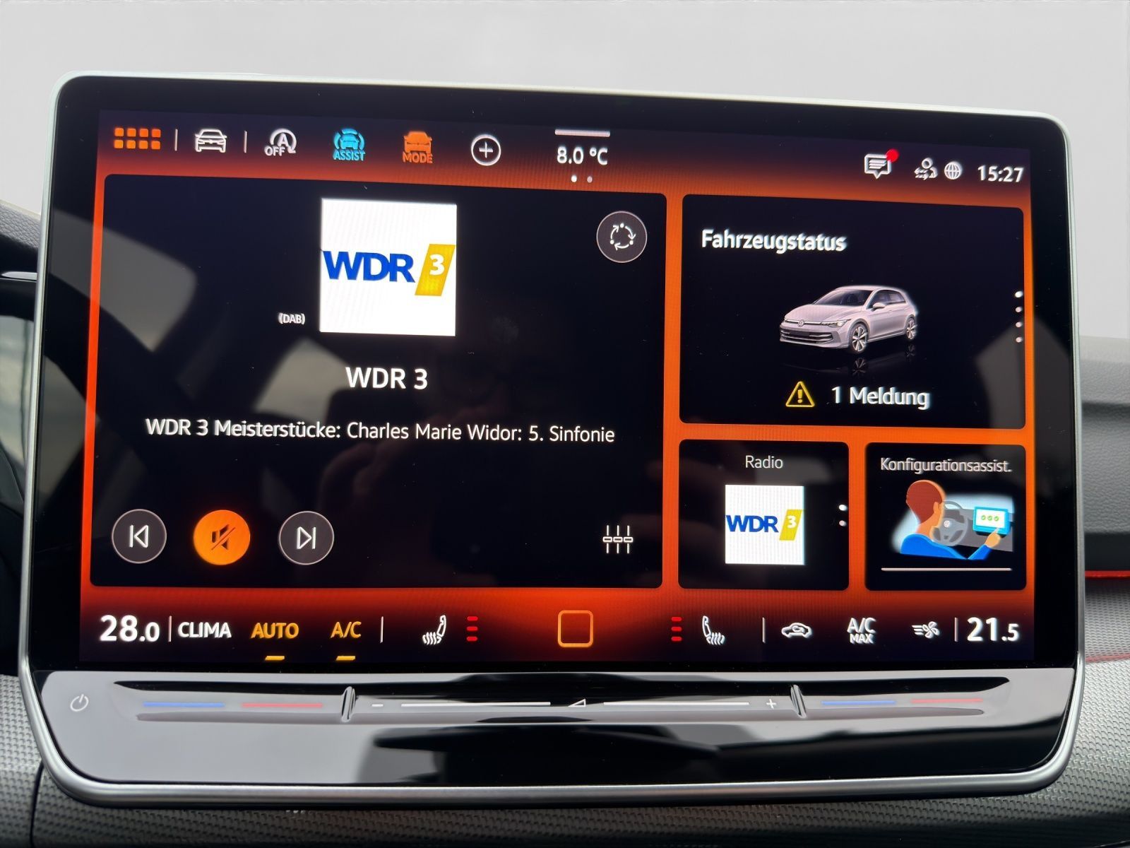 Volkswagen Golf 1.5 eTSI DSG STYLE MATRIX ASSIST AREAVIEW