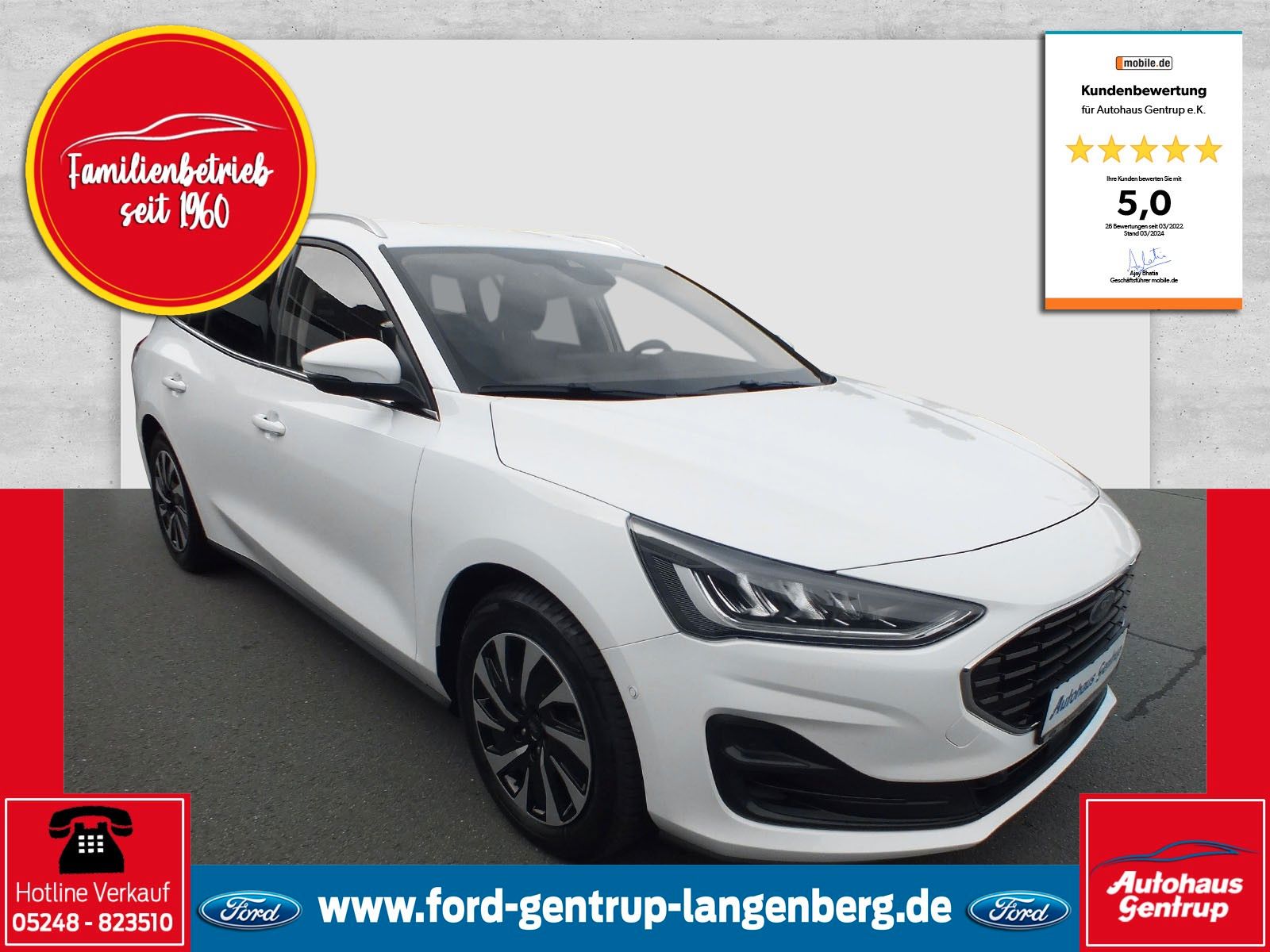 Ford Focus Turnier Titanium Fahrer2/ElKlappe/GJR/-42%