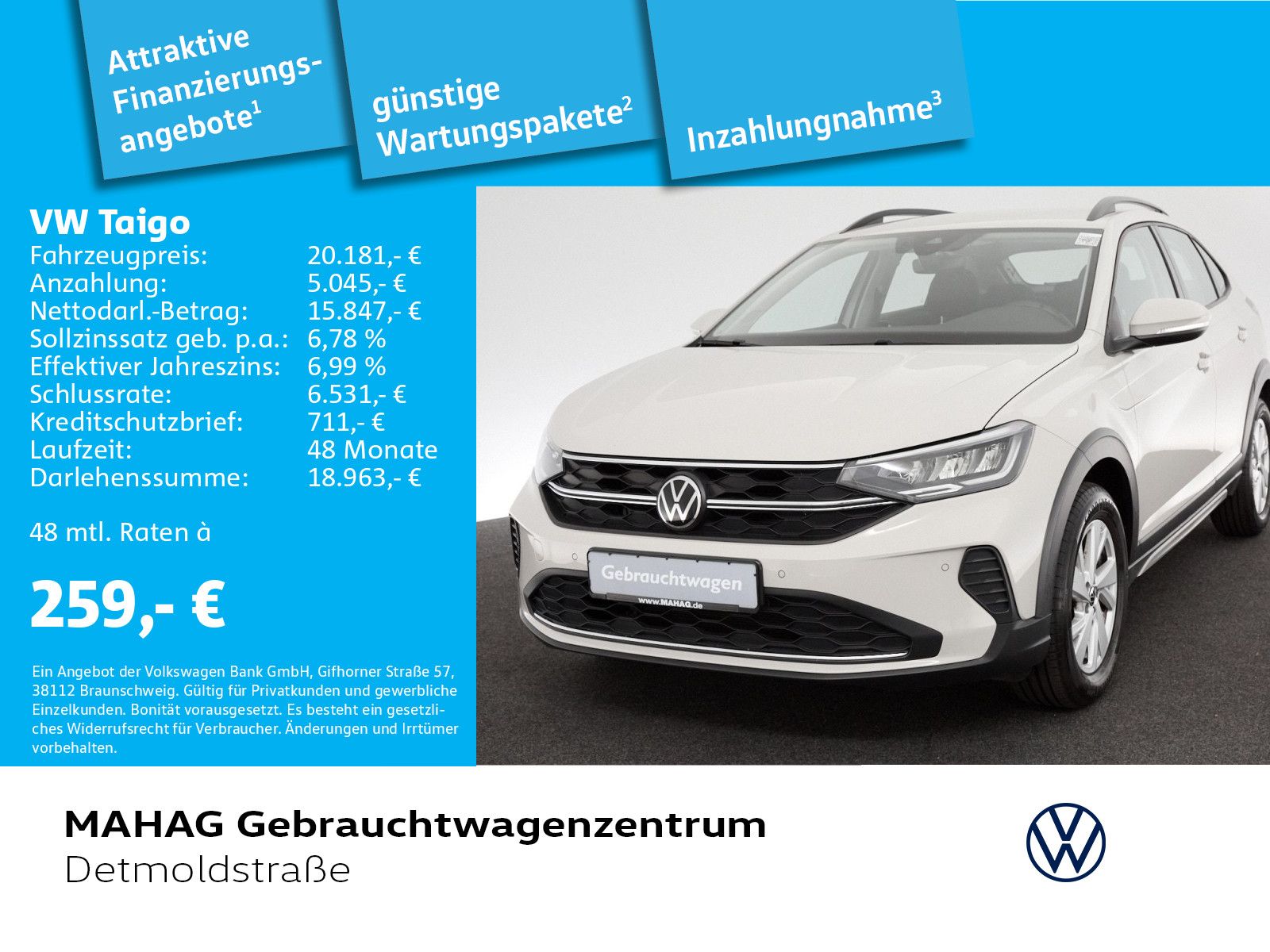 Volkswagen Taigo 1.0 TSI LIFE - Samsaru's Car Outlet